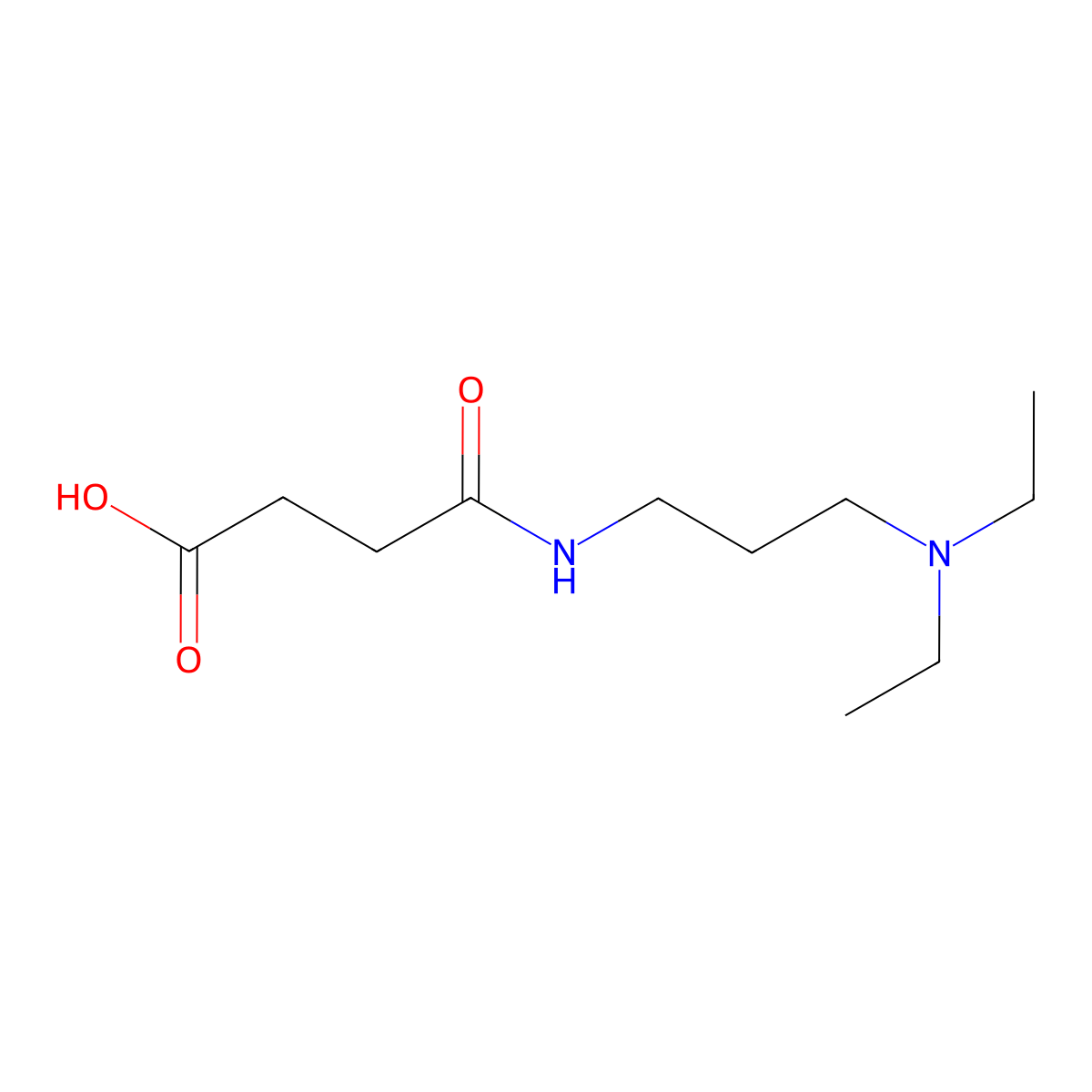4-{[3-(Diethylamino)propyl]amino}-4-oxobutanoic acid molecular structure, CAS 60274-14-8