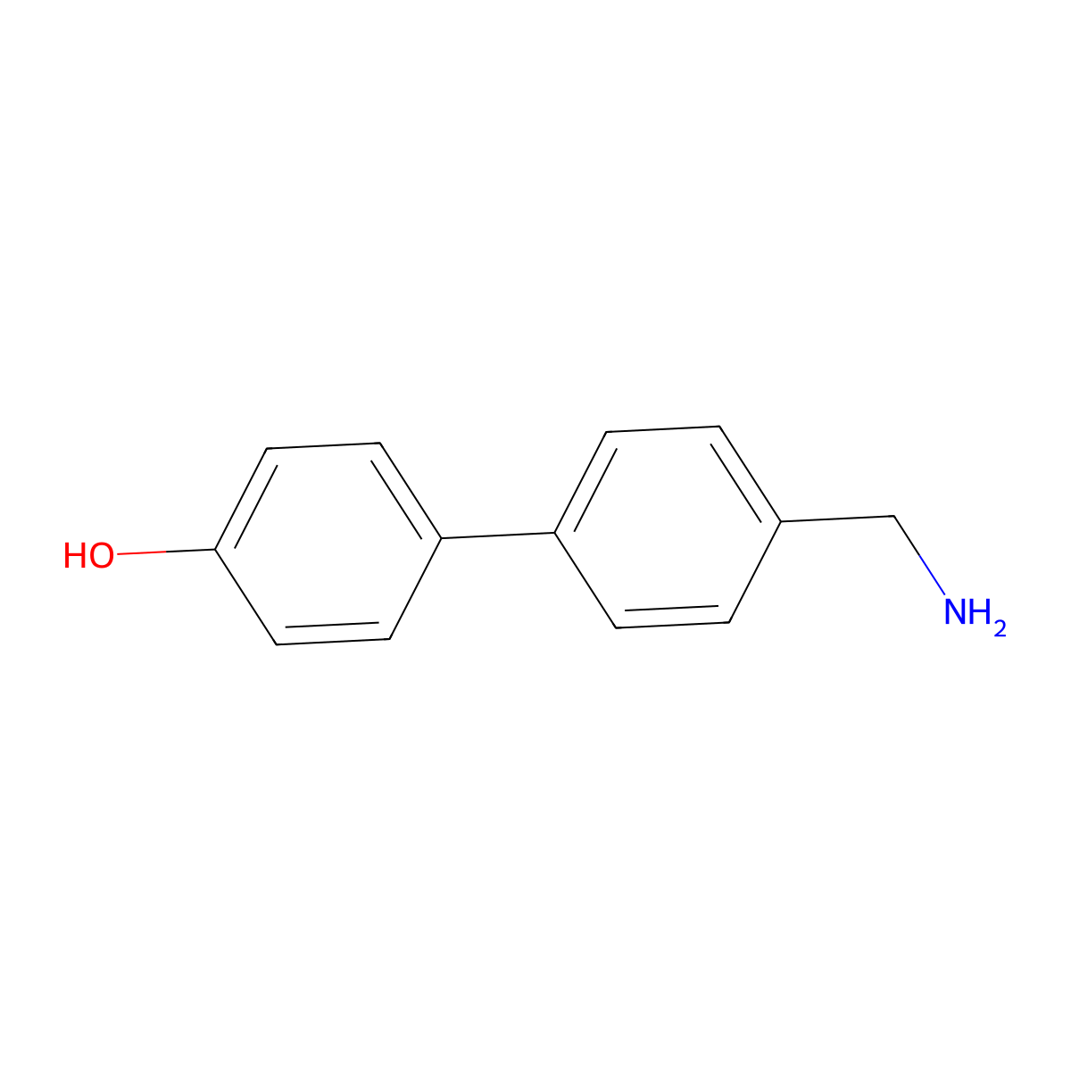 4-[4-(Aminomethyl)phenyl]phenol molecular structure, CAS 60277-40-9