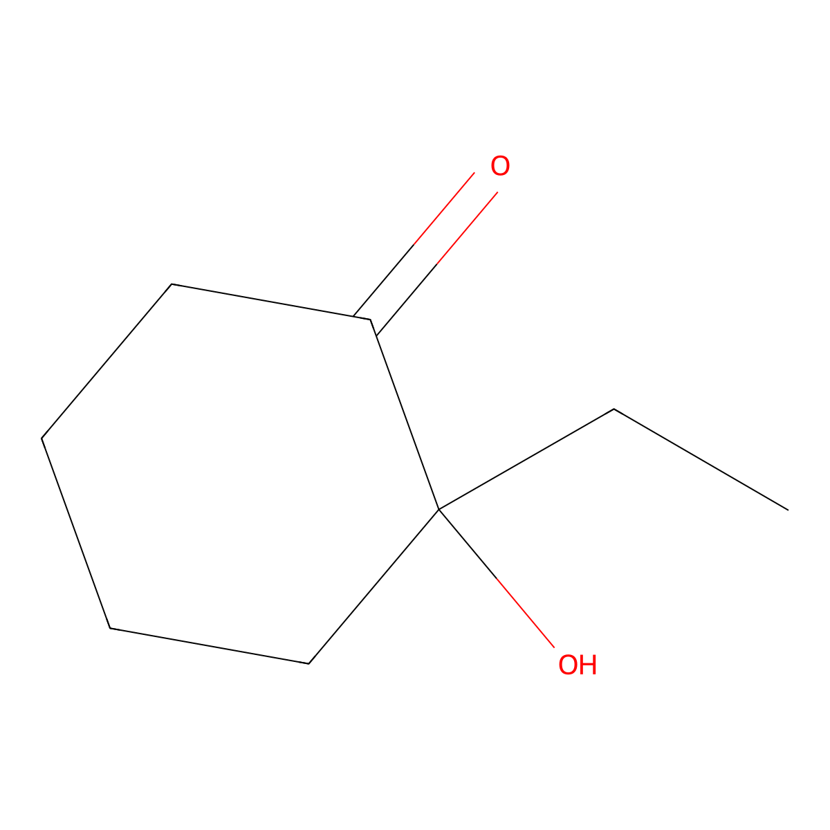 2-Ethyl-2-hydroxycyclohexan-1-one molecular structure, CAS 60277-93-2