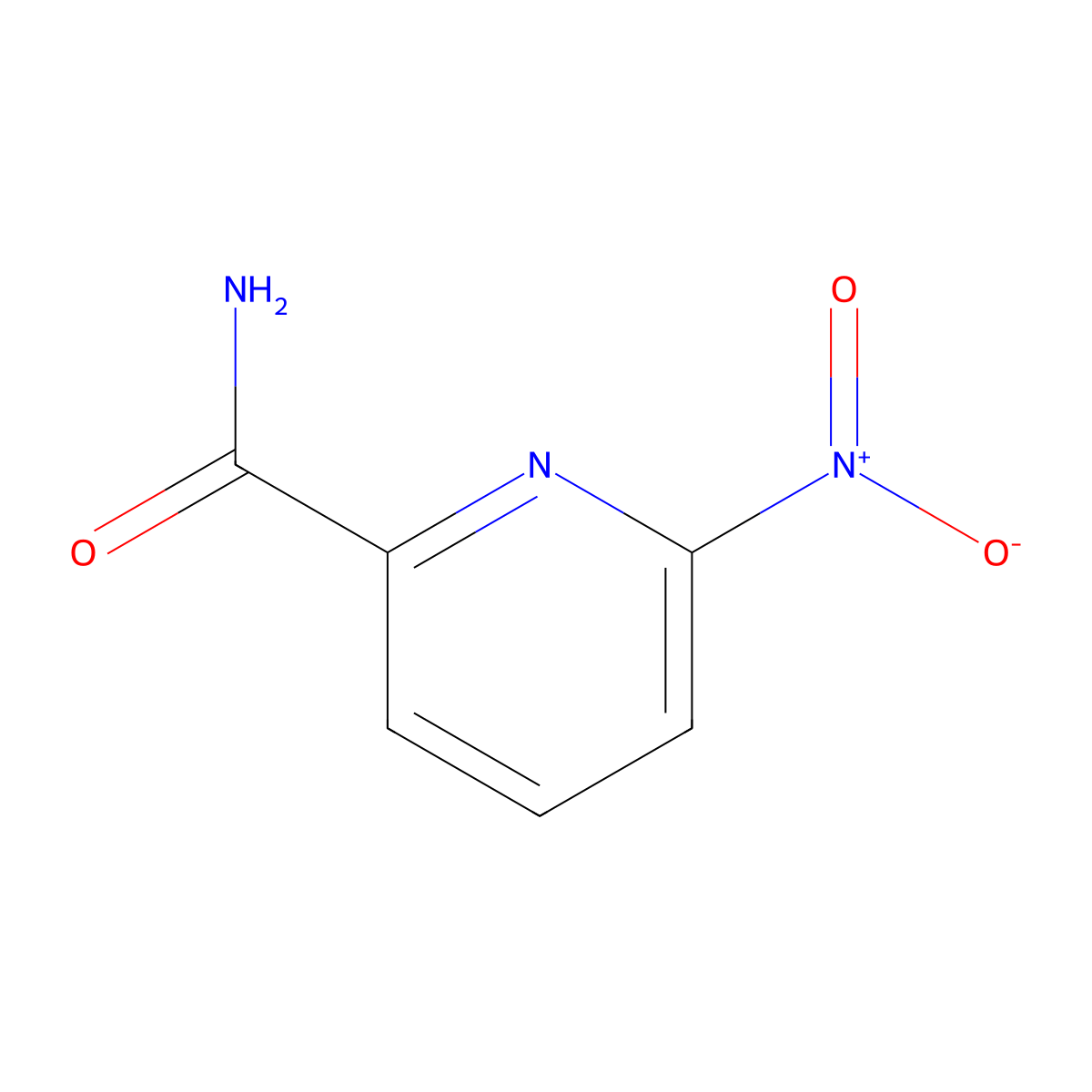 6-Nitropyridine-2-carboxamide molecular structure, CAS 60278-80-0