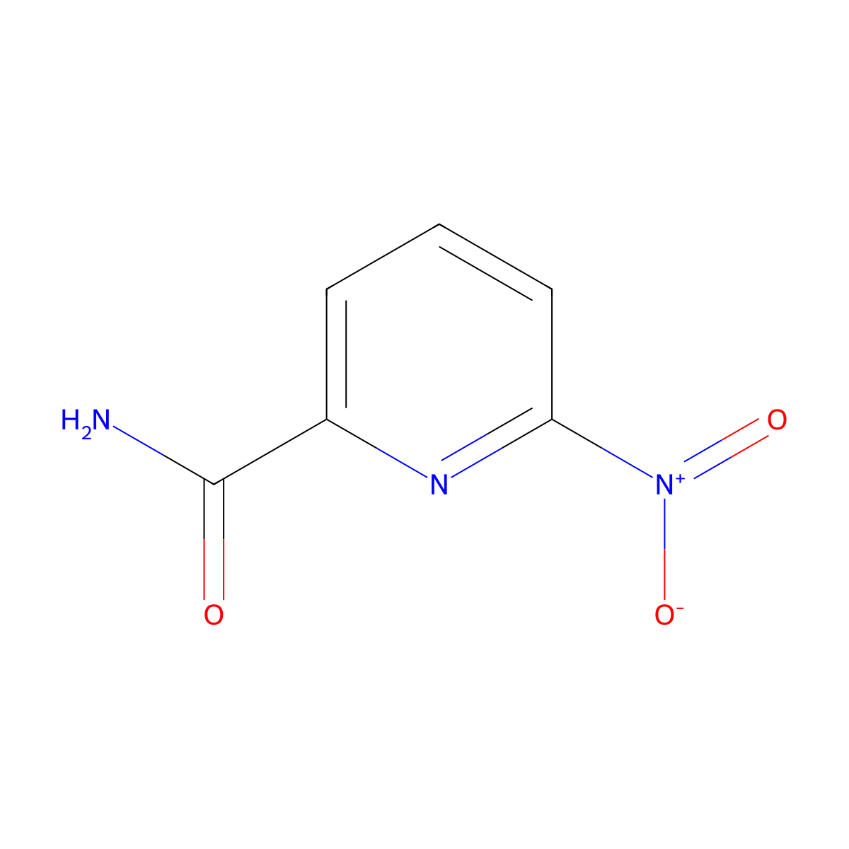 6-Nitropyridine-2-carboxamide molecular structure, CAS 60278-80-0