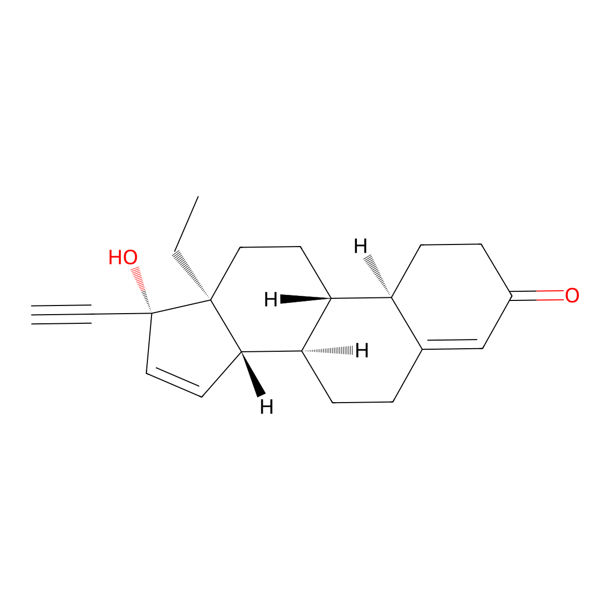 Gestodene molecular structure, CAS 60282-87-3