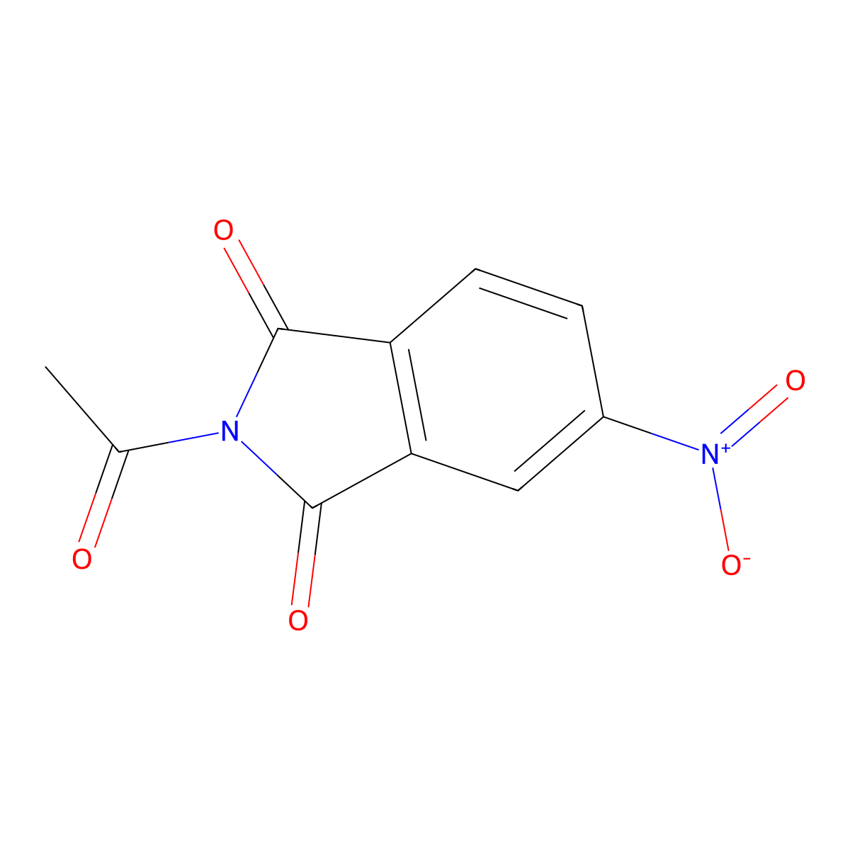 N-Acetyl-4-nitrophthalimide molecular structure, CAS 60283-87-6