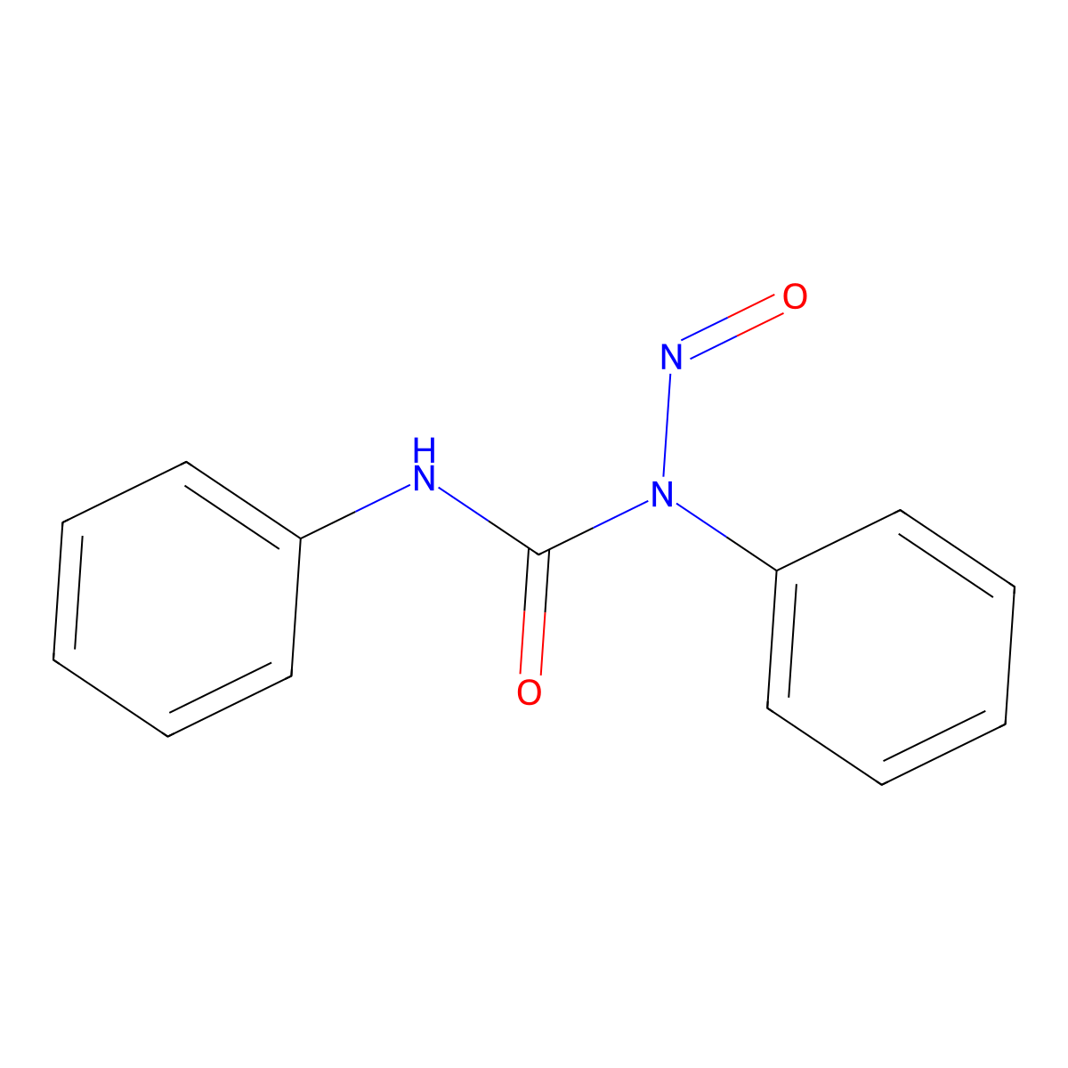 Urea, N,N'-diphenyl-N-nitroso- molecular structure, CAS 60285-31-6