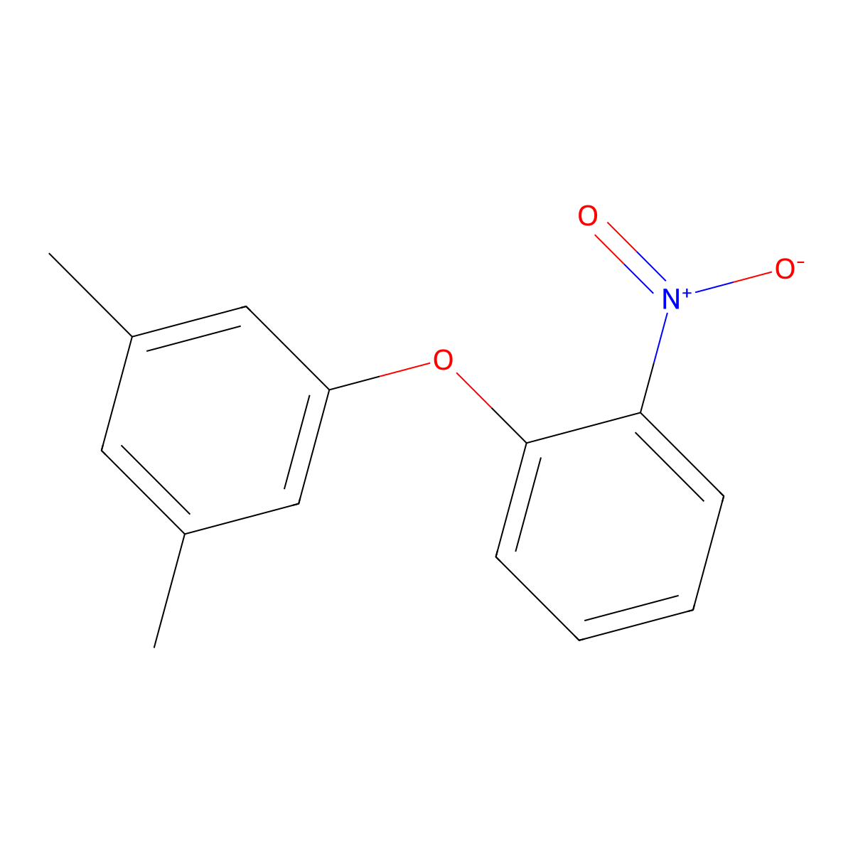 1,3-Dimethyl-5-(2-nitrophenoxy)benzene molecular structure, CAS 60287-57-2