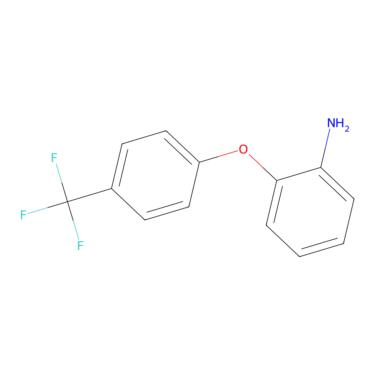 2-[4-(Trifluoromethyl)phenoxy]aniline molecular structure, CAS 60287-77-6