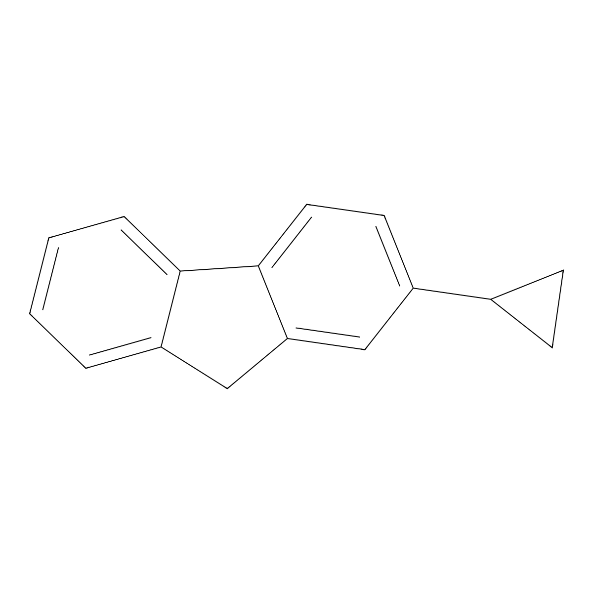 2-cyclopropyl-9H-fluorene molecular structure, CAS 60294-25-9