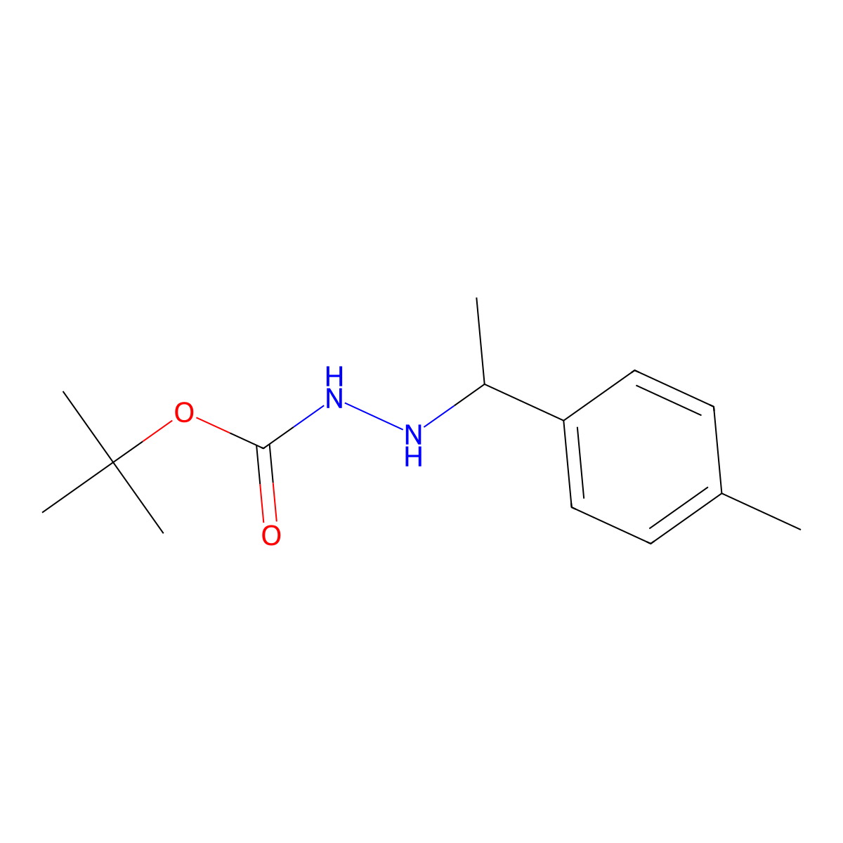 Tert-butyl 2-(1-(P-tolyl)ethyl)hydrazinecarboxylate molecular structure, CAS 60295-19-4