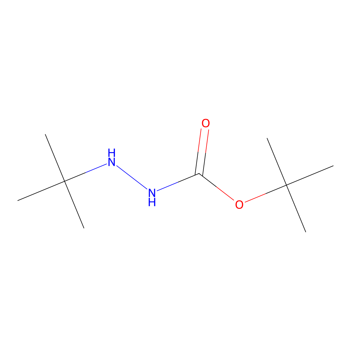 N'-t-Butyl(tert-butoxy)carbohydrazide molecular structure, CAS 60295-52-5