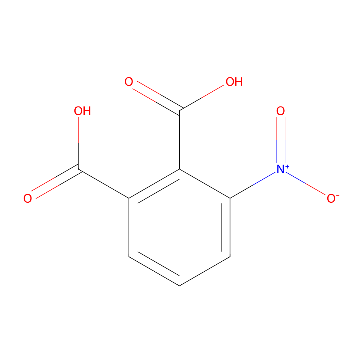 3-Nitrophthalic acid molecular structure, CAS 603-11-2