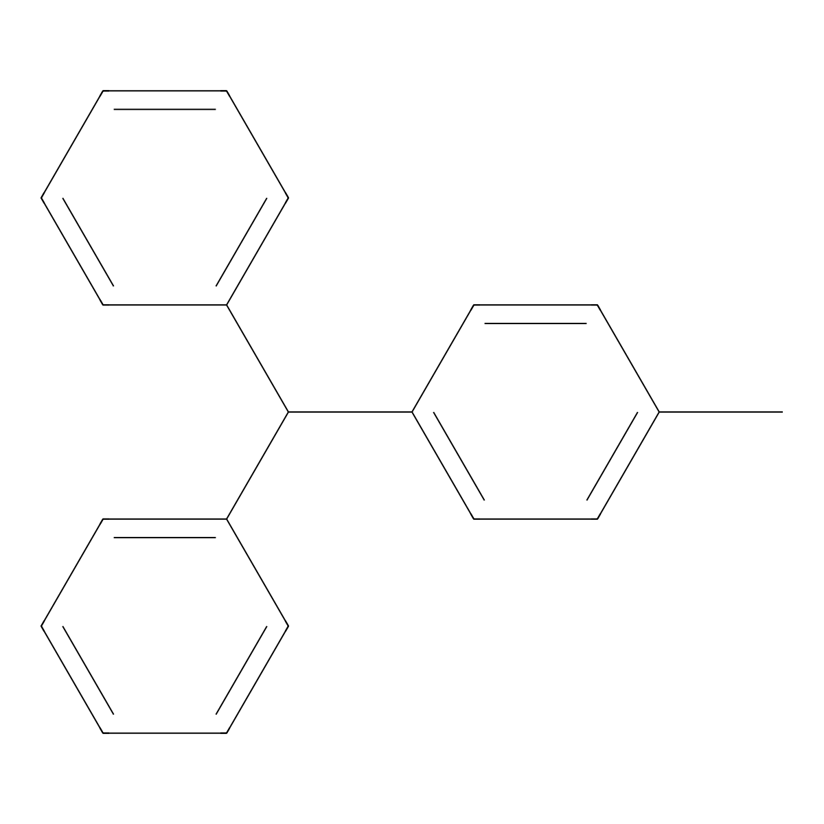 1-(Diphenylmethyl)-4-methylbenzene molecular structure, CAS 603-37-2
