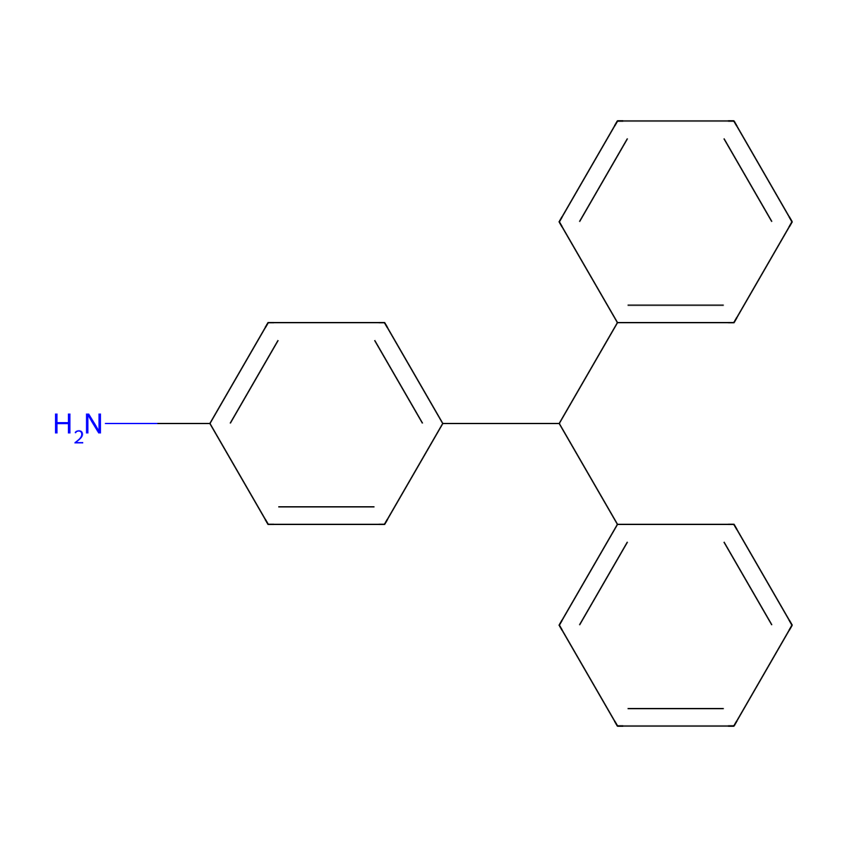 4-(Diphenylmethyl)aniline molecular structure, CAS 603-38-3