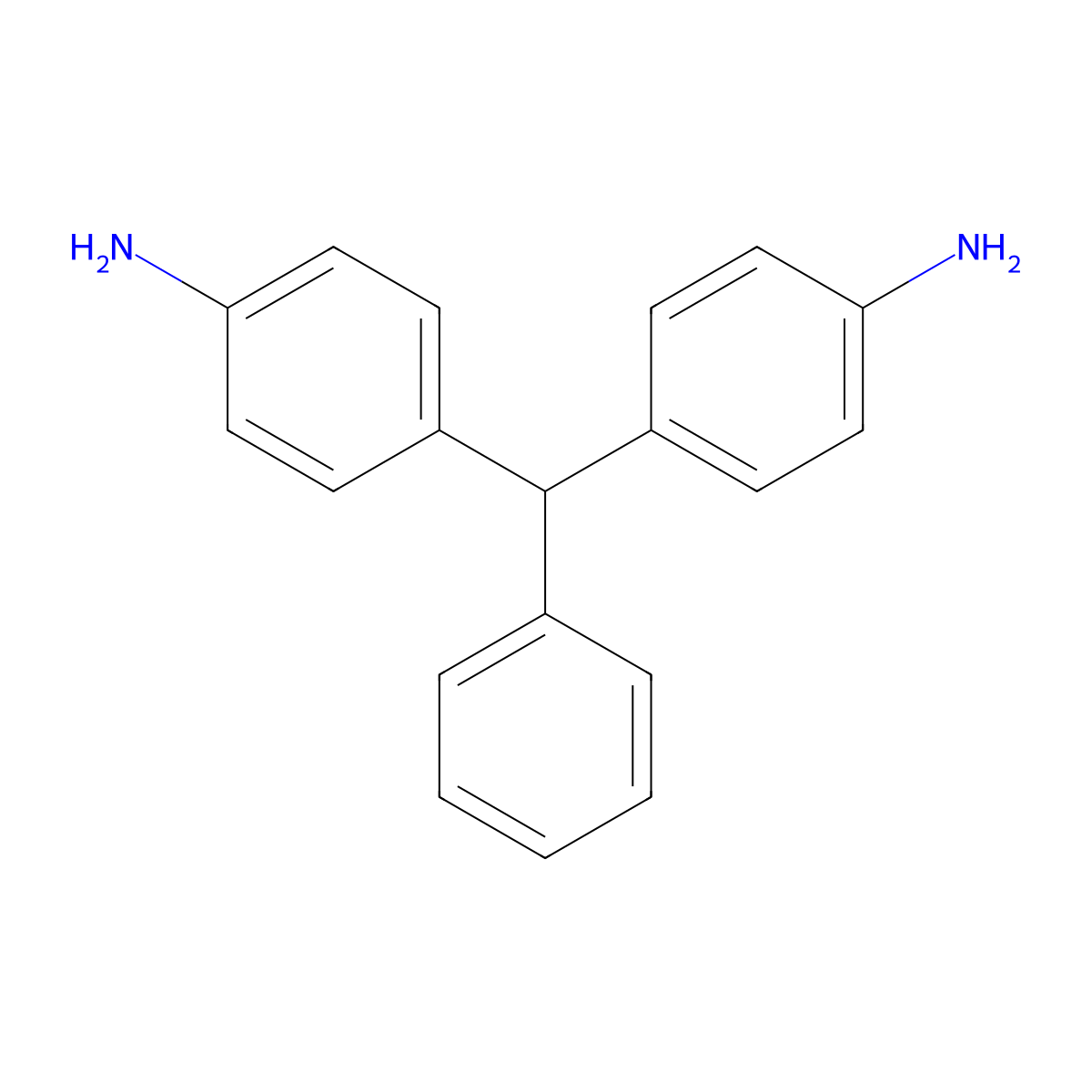 4,4'-Benzylidenedianiline molecular structure, CAS 603-40-7