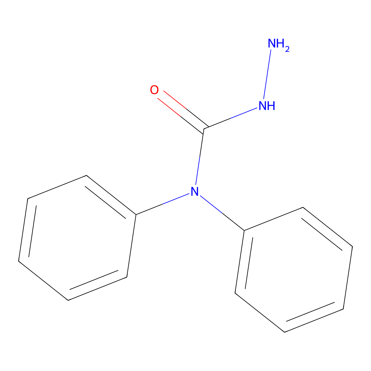 4,4-Diphenylsemicarbazide molecular structure, CAS 603-51-0