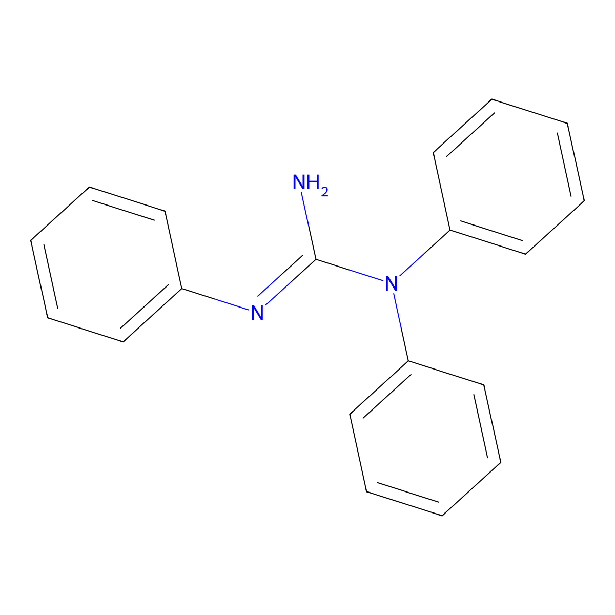 N,N,N'-Triphenylguanidine molecular structure, CAS 603-53-2