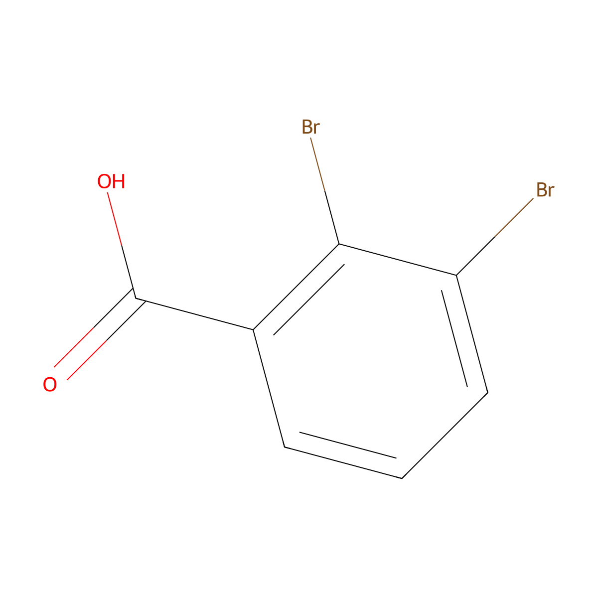 2,3-Dibromobenzoic acid molecular structure, CAS 603-78-1