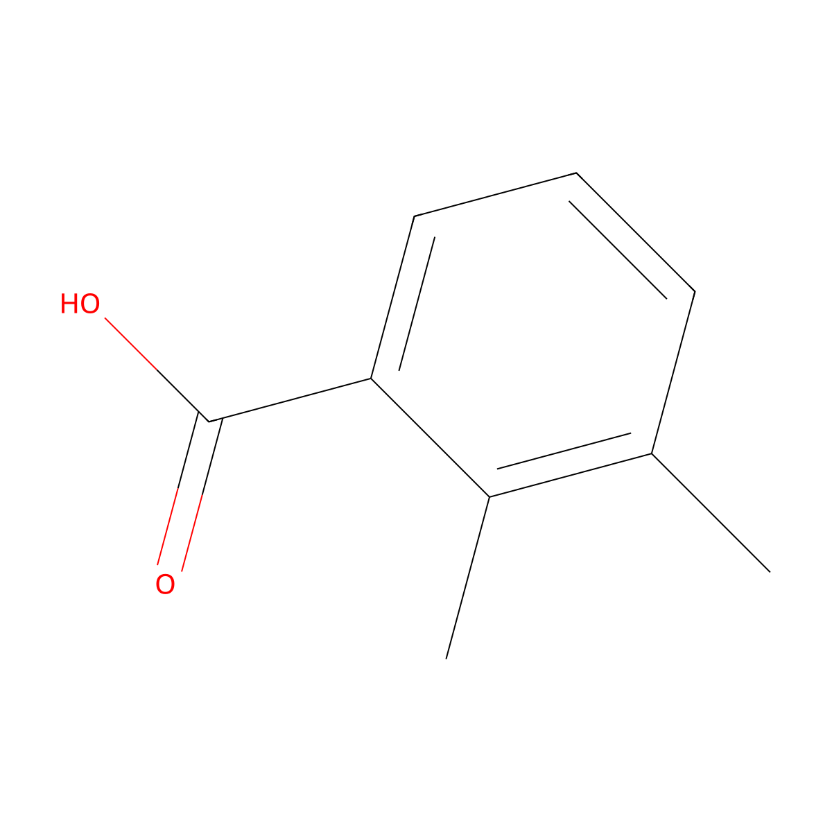 2,3-Dimethylbenzoic acid molecular structure, CAS 603-79-2