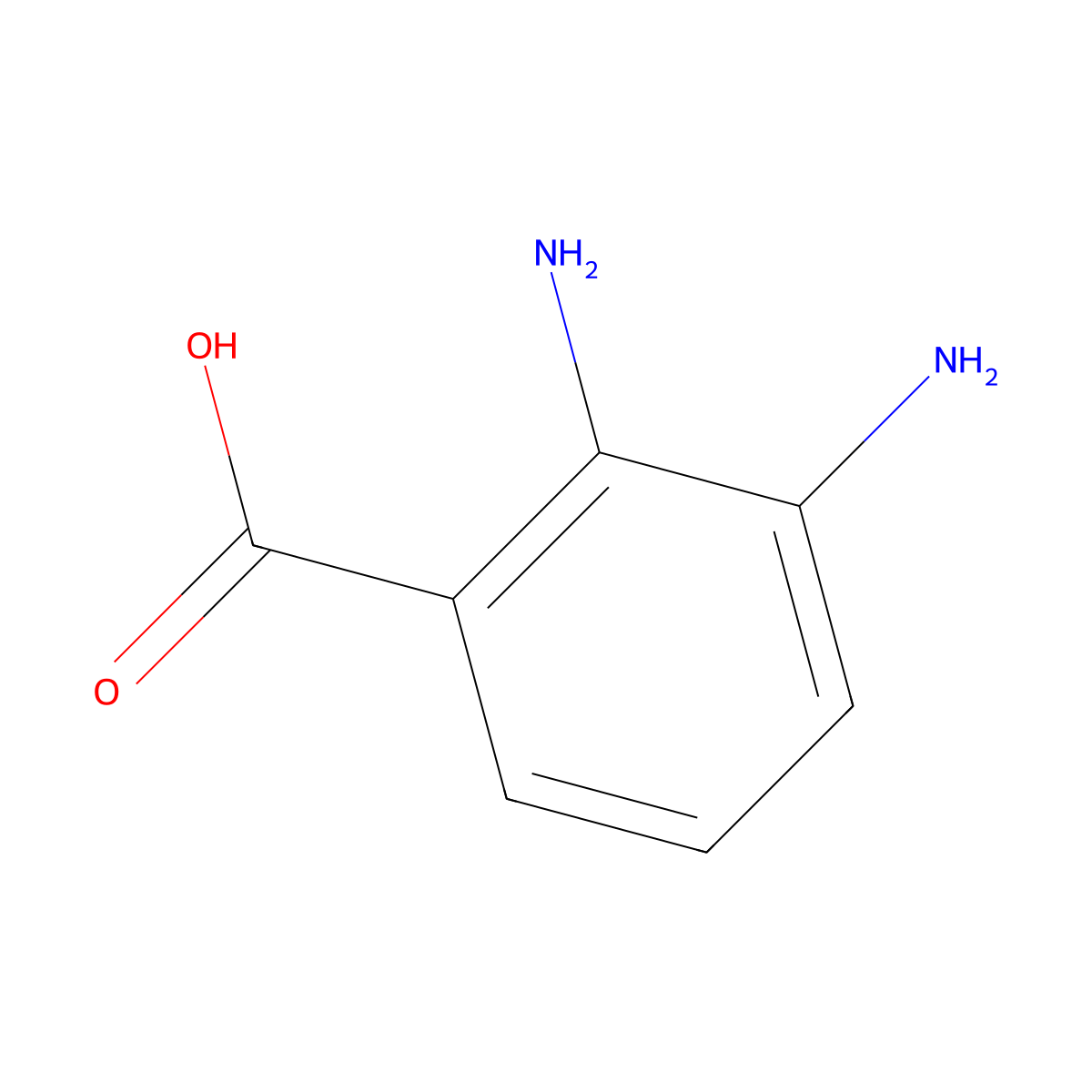 2,3-Diaminobenzoic acid molecular structure, CAS 603-81-6