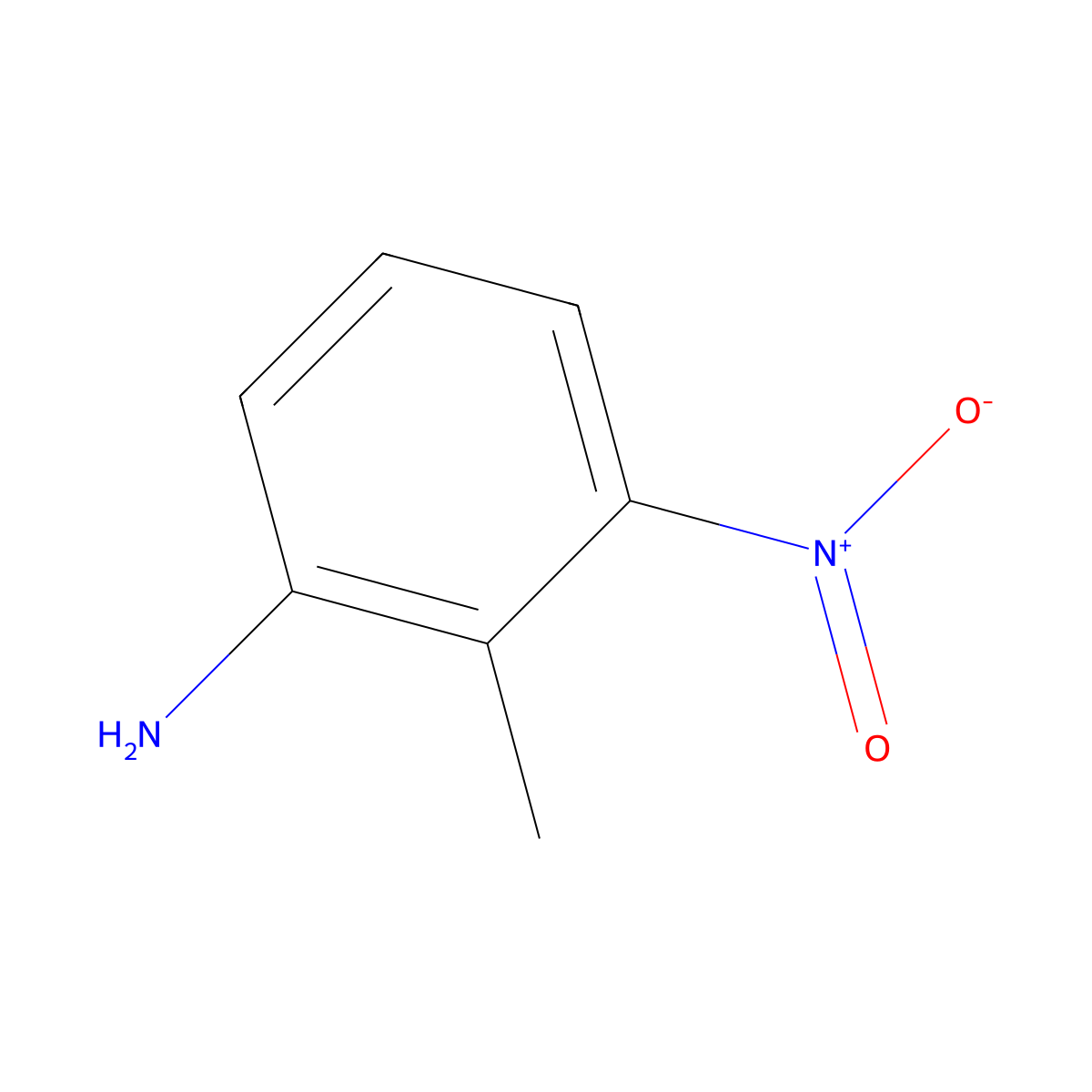 2-Methyl-3-nitroaniline molecular structure, CAS 603-83-8