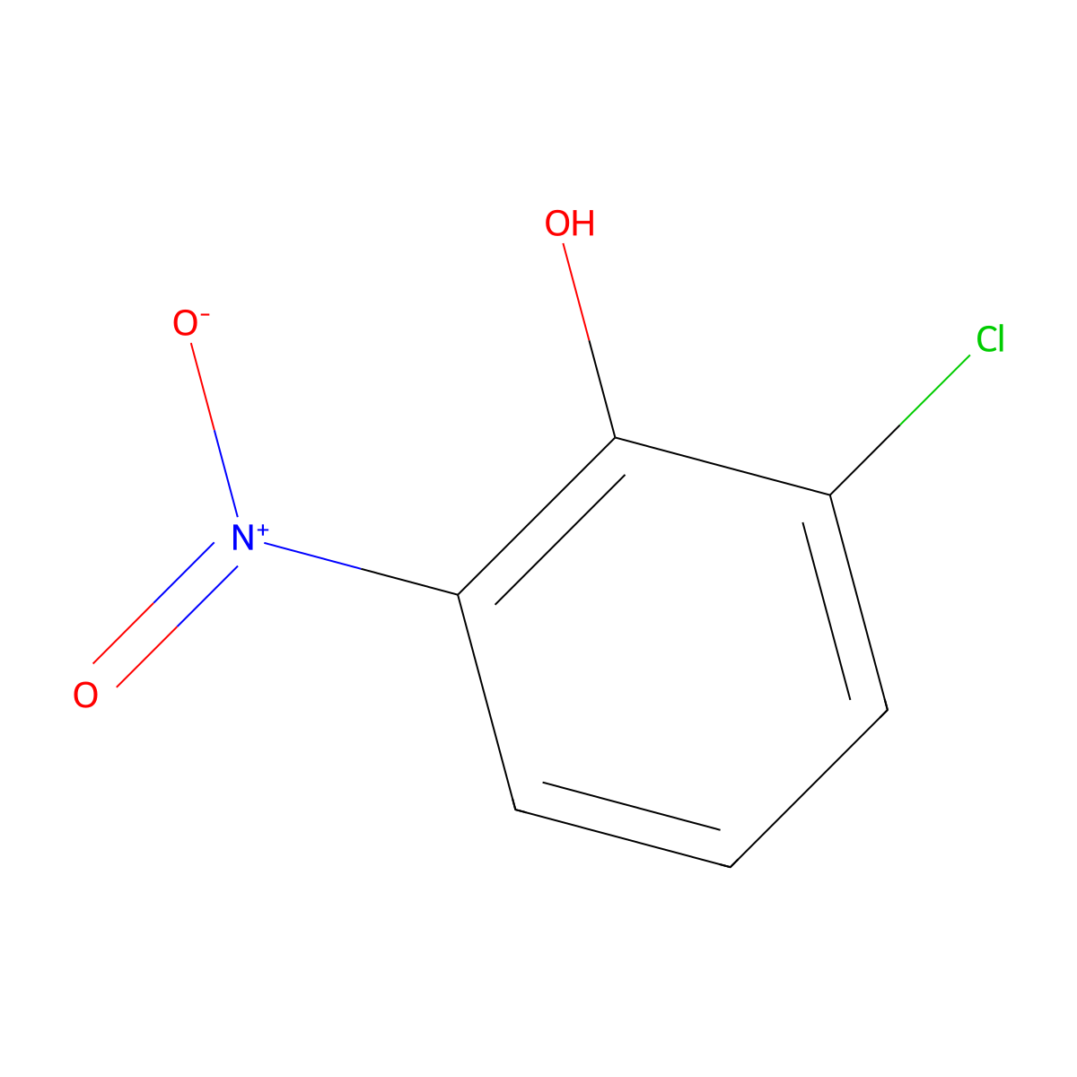 Phenol, 2-chloro-6-nitro- molecular structure, CAS 603-86-1