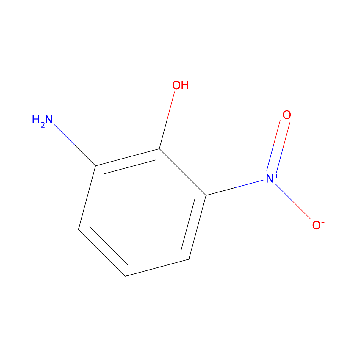 2-Amino-6-nitrophenol molecular structure, CAS 603-87-2