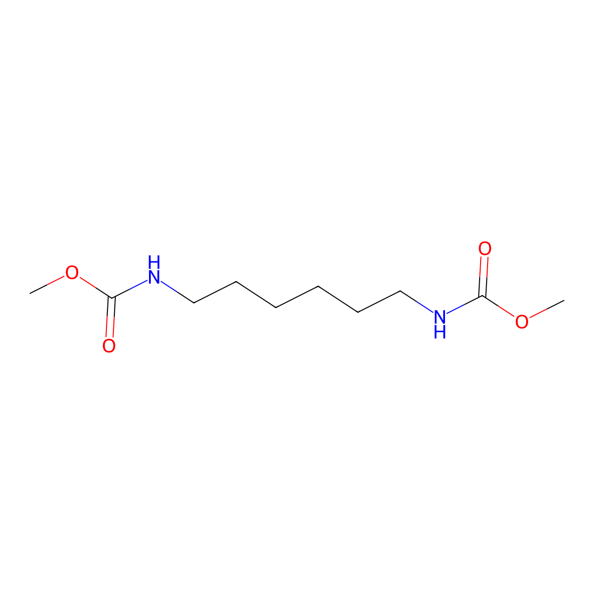 methyl N-[6-(methoxycarbonylamino)hexyl]carbamate molecular structure, CAS 6030-54-2