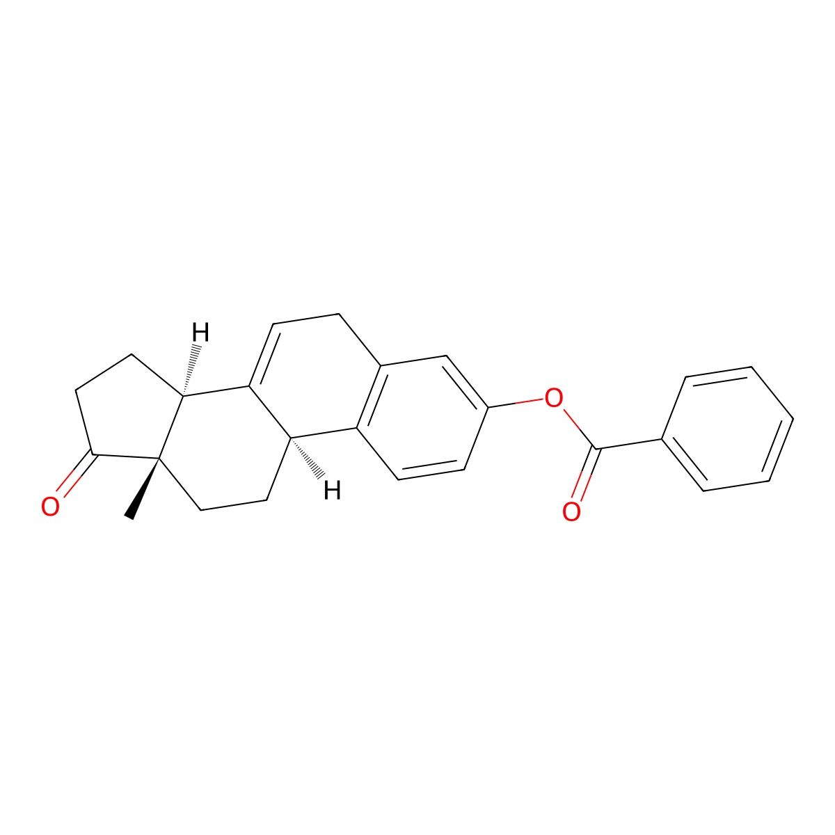Equilin benzoate molecular structure, CAS 6030-80-4