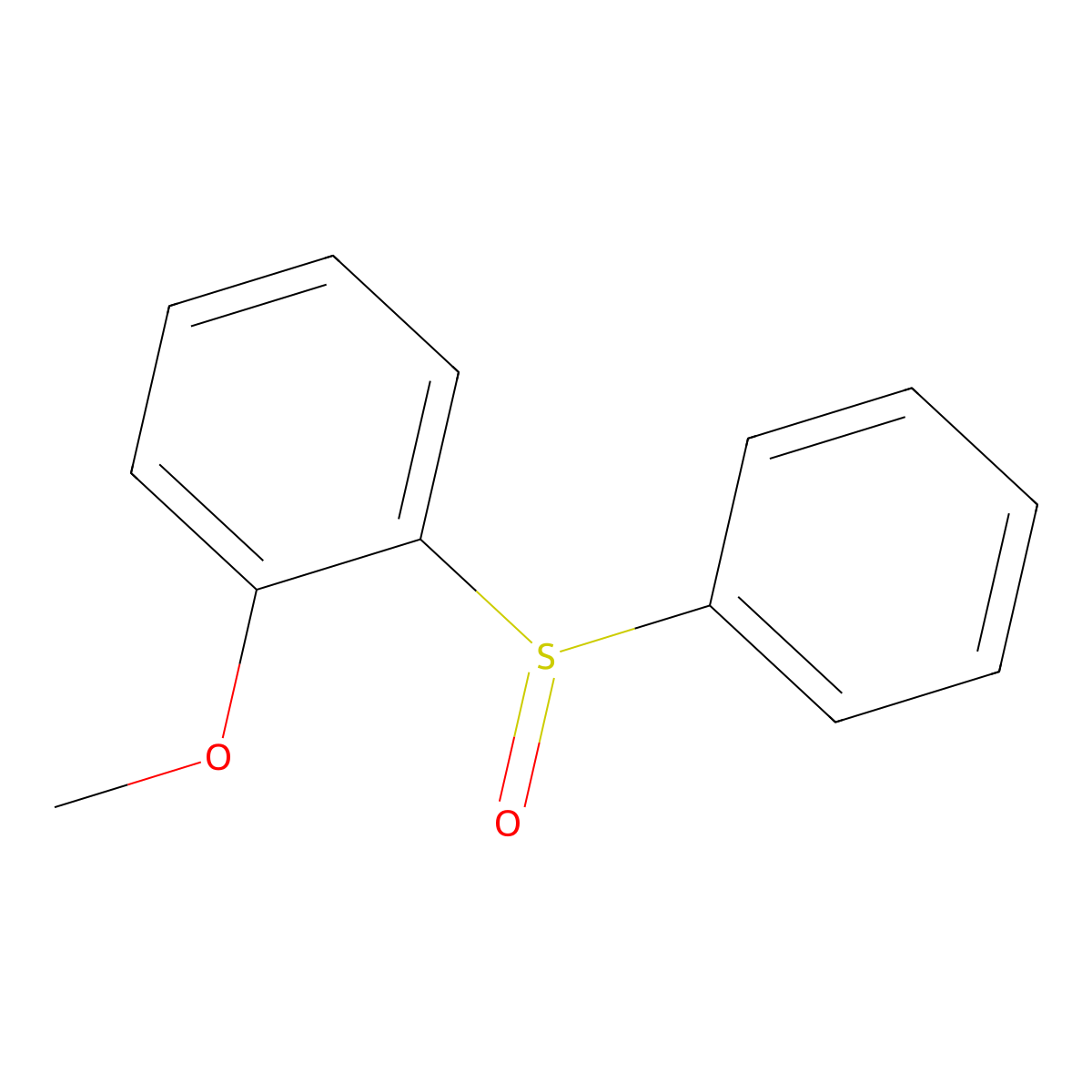 (R)-1-Methoxy-2-(phenylsulfinyl)benzene molecular structure, CAS 60301-04-4