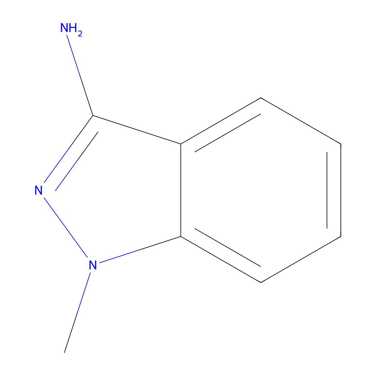 1-Methyl-1H-indazol-3-amine molecular structure, CAS 60301-20-4