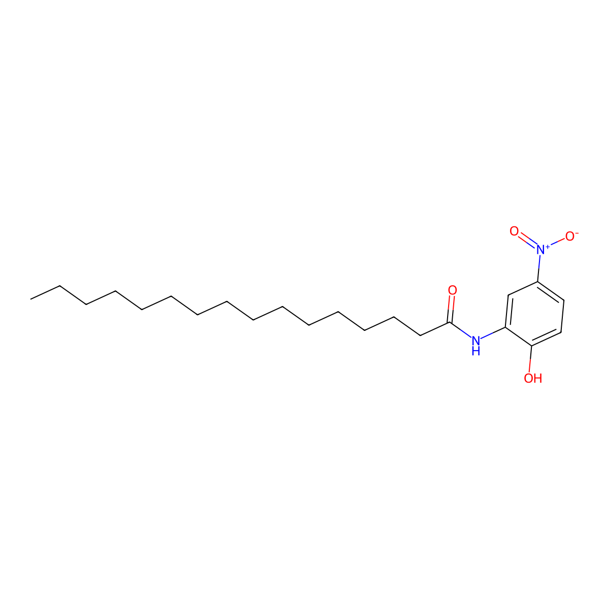 2-(n-Hexadecanoylamino)-4-nitrophenol molecular structure, CAS 60301-87-3