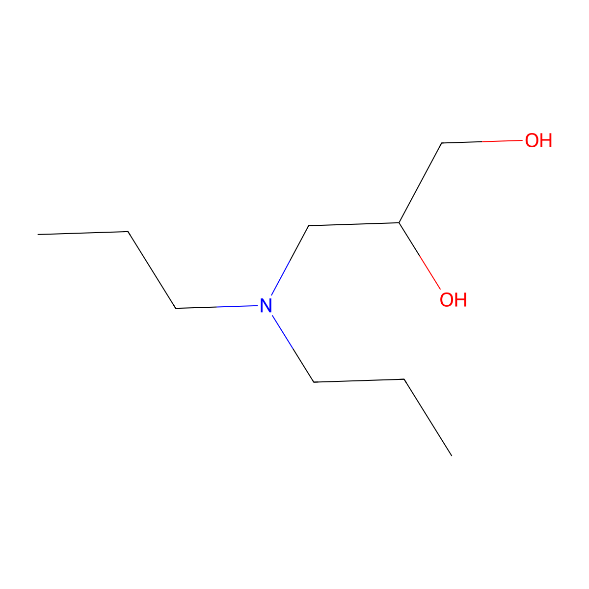 3-(Dipropylamino)propane-1,2-diol molecular structure, CAS 60302-96-7