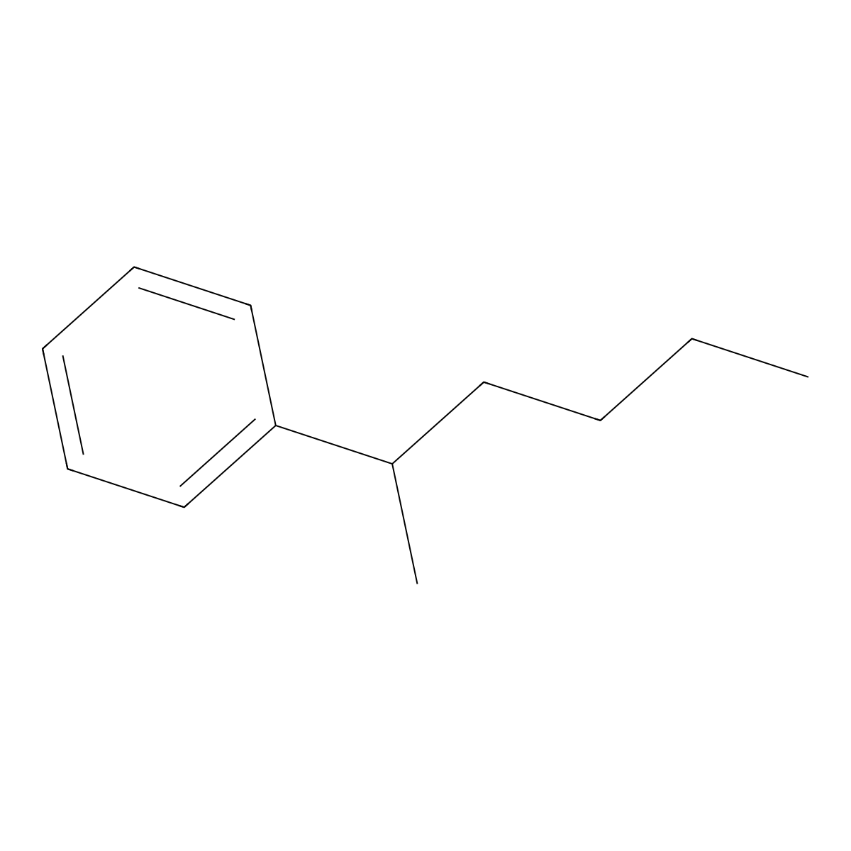 2-Phenylhexane molecular structure, CAS 6031-02-3