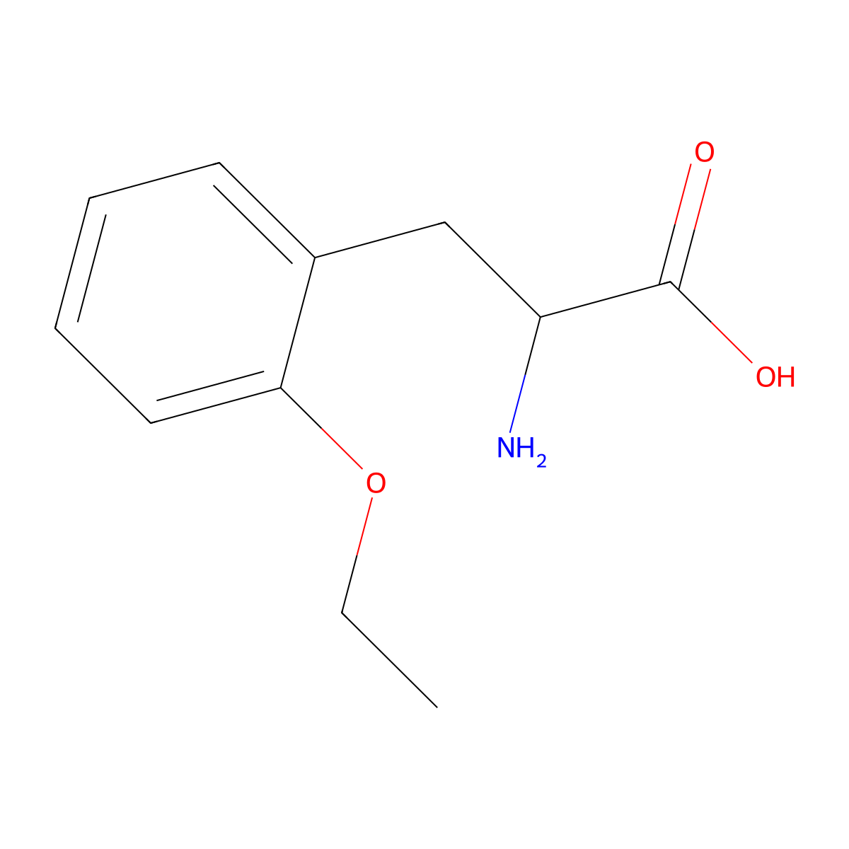2-amino-3-(2-ethoxyphenyl)propanoic Acid molecular structure, CAS 603105-66-4