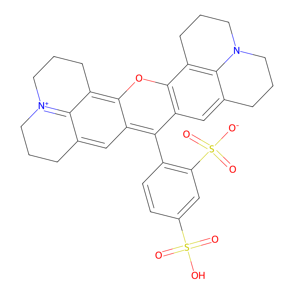 Sulforhodamine 101 molecular structure, CAS 60311-02-6