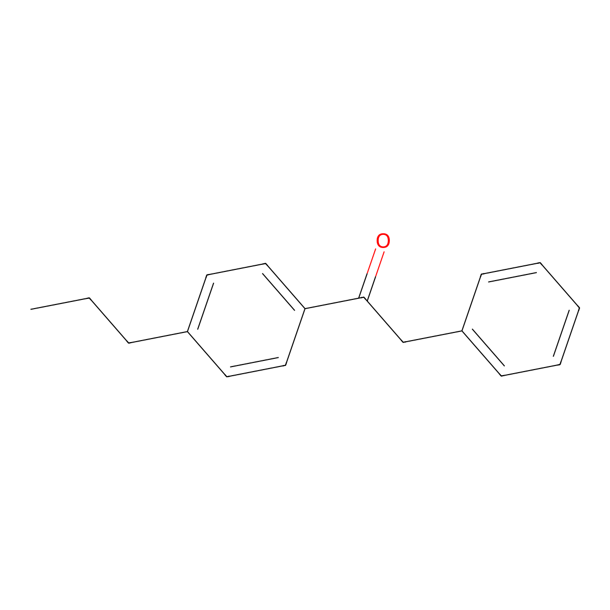 2-Phenyl-4'-n-propylacetophenone molecular structure, CAS 60312-97-2