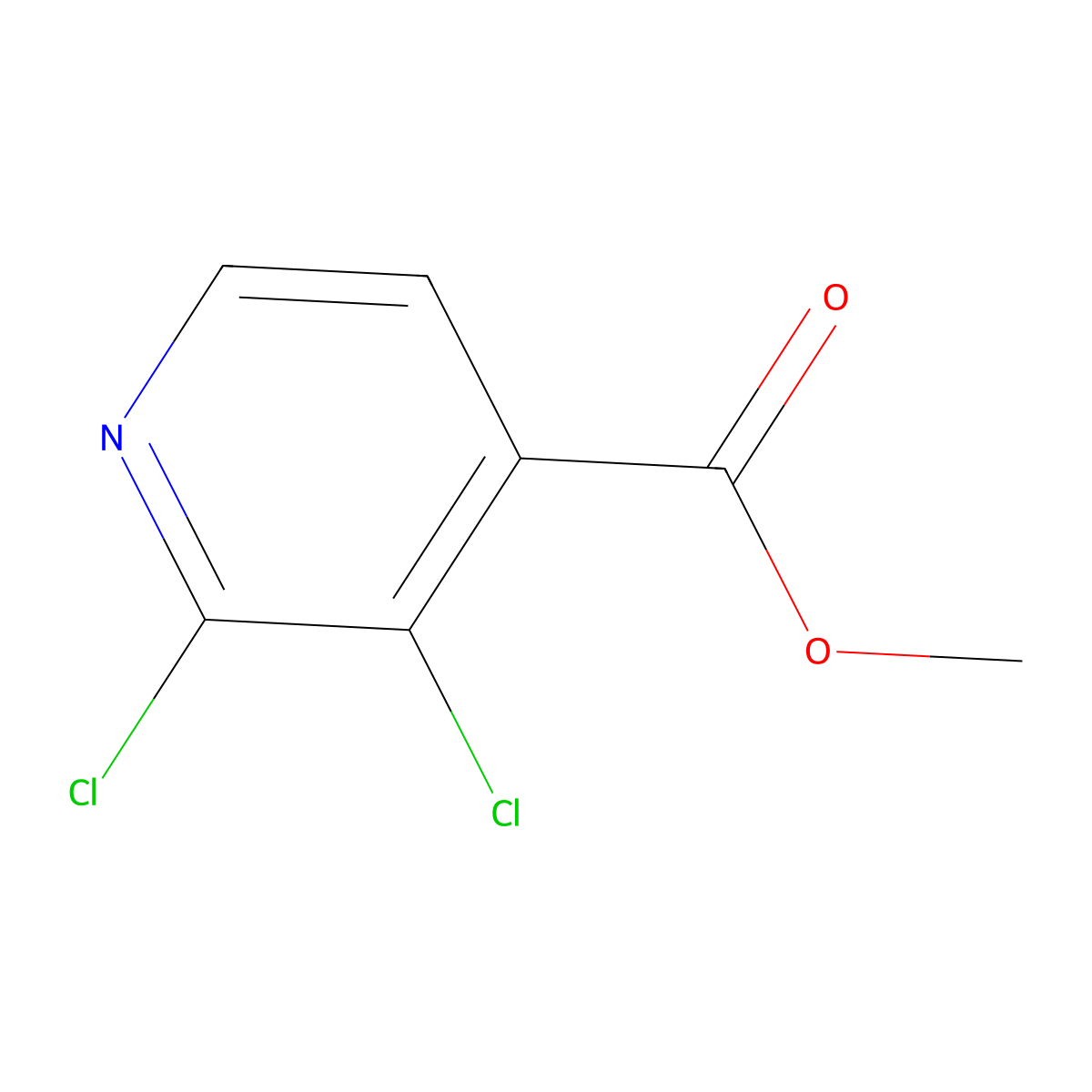 Methyl 2,3-dichloroisonicotinate molecular structure, CAS 603124-78-3