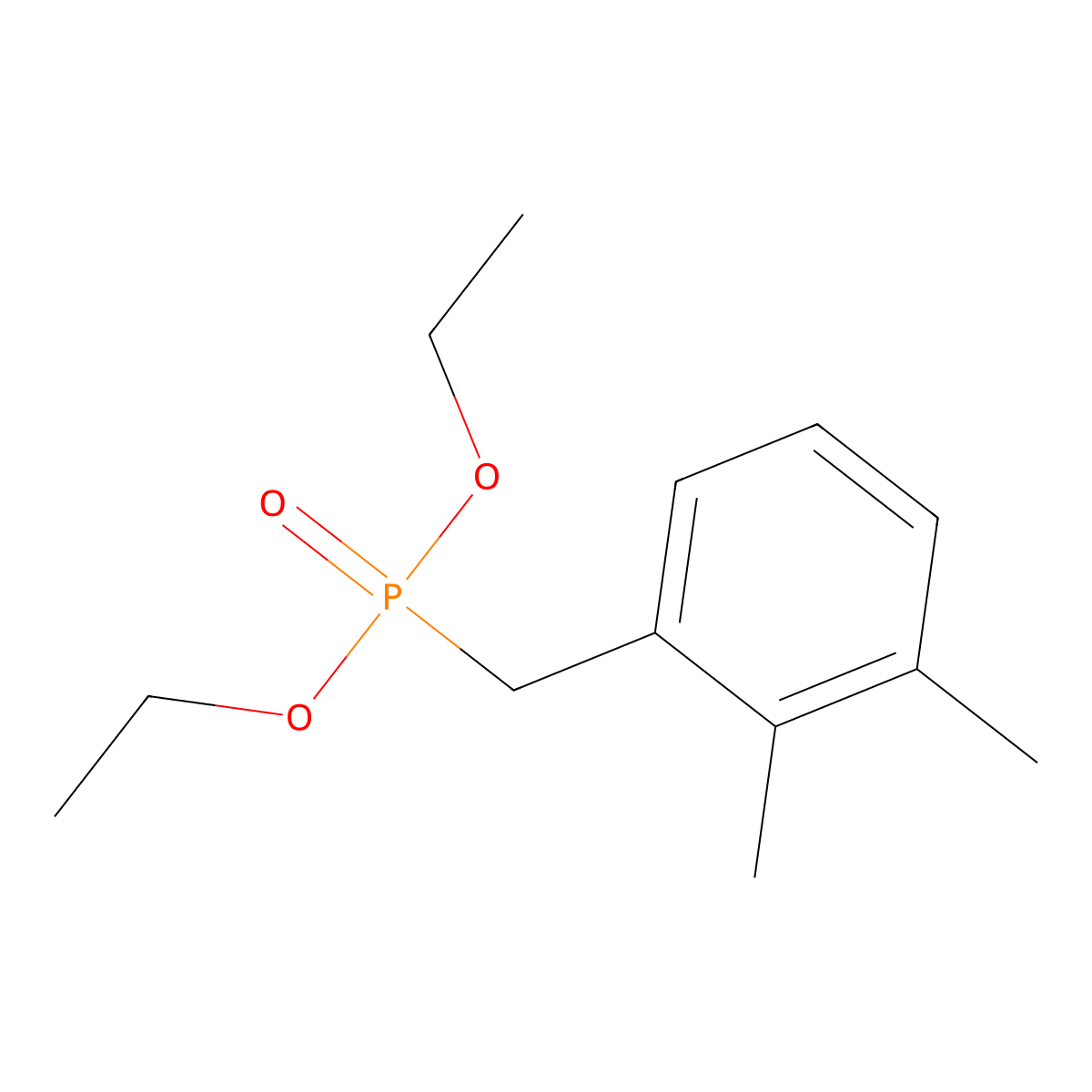 Diethyl [(2,3-dimethylphenyl)methyl]phosphonate molecular structure, CAS 603134-66-3