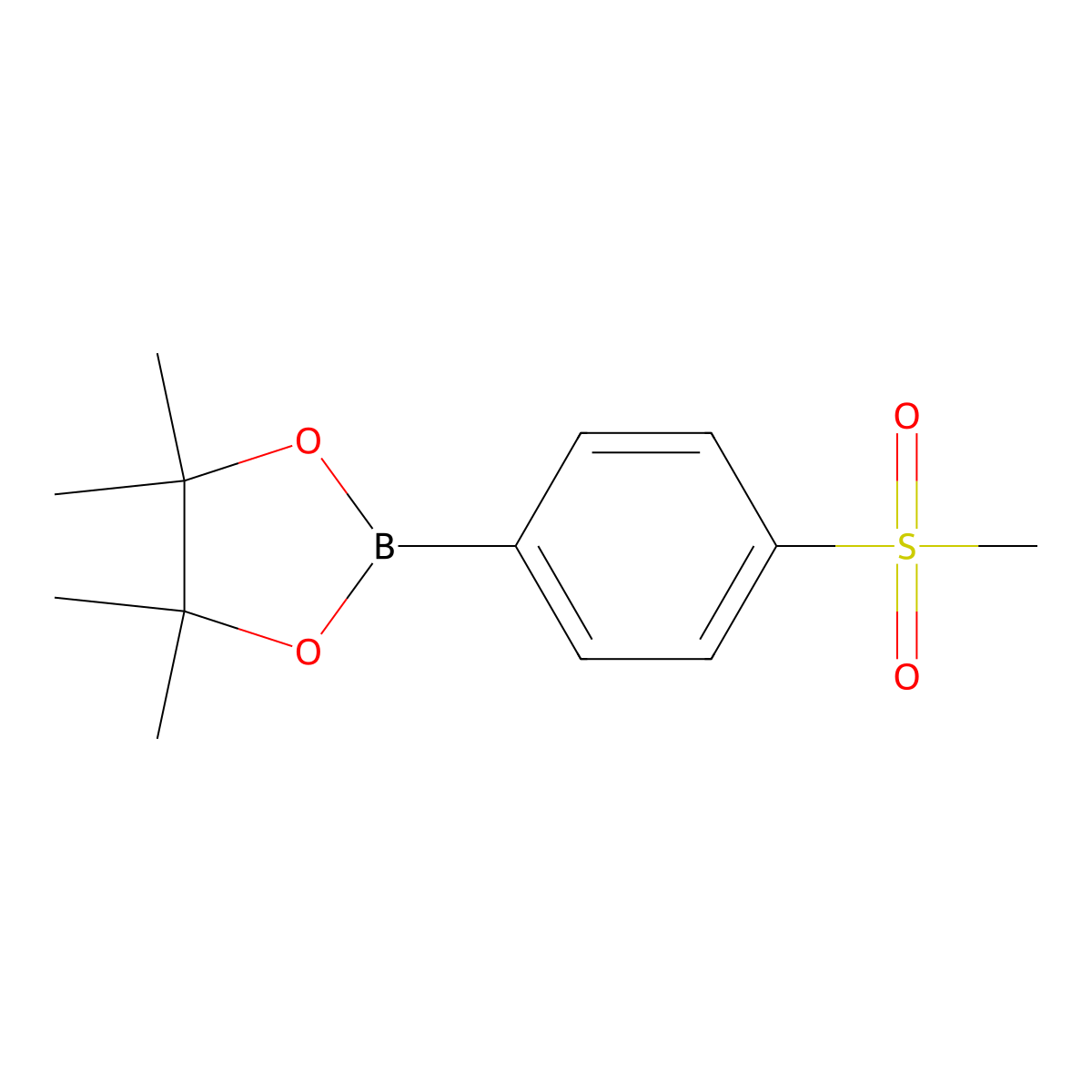2-(4-Methanesulfonylphenyl)-4,4,5,5-tetramethyl-1,3,2-dioxaborolane molecular structure, CAS 603143-27-7