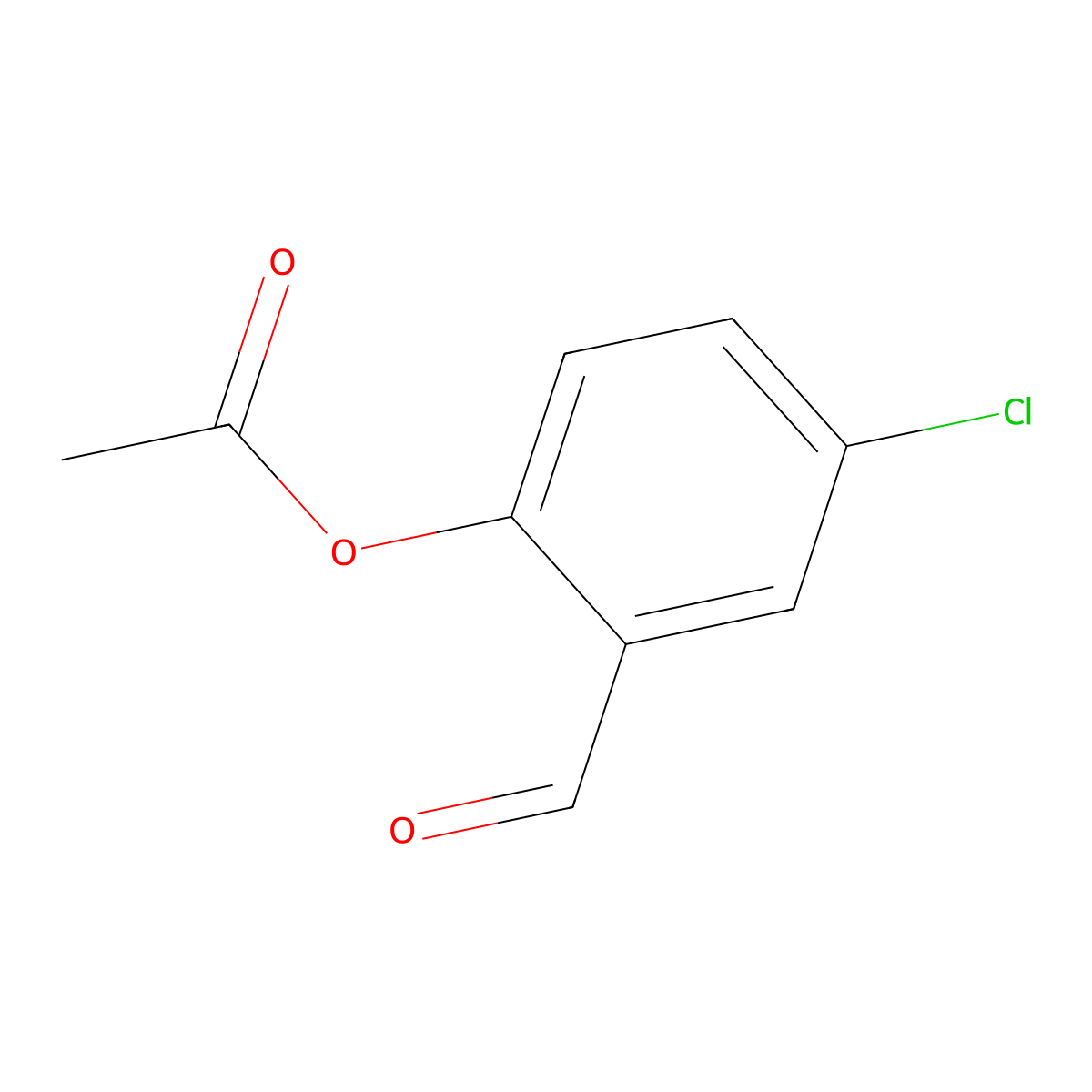 4-Chloro-2-formylphenyl acetate molecular structure, CAS 60315-73-3
