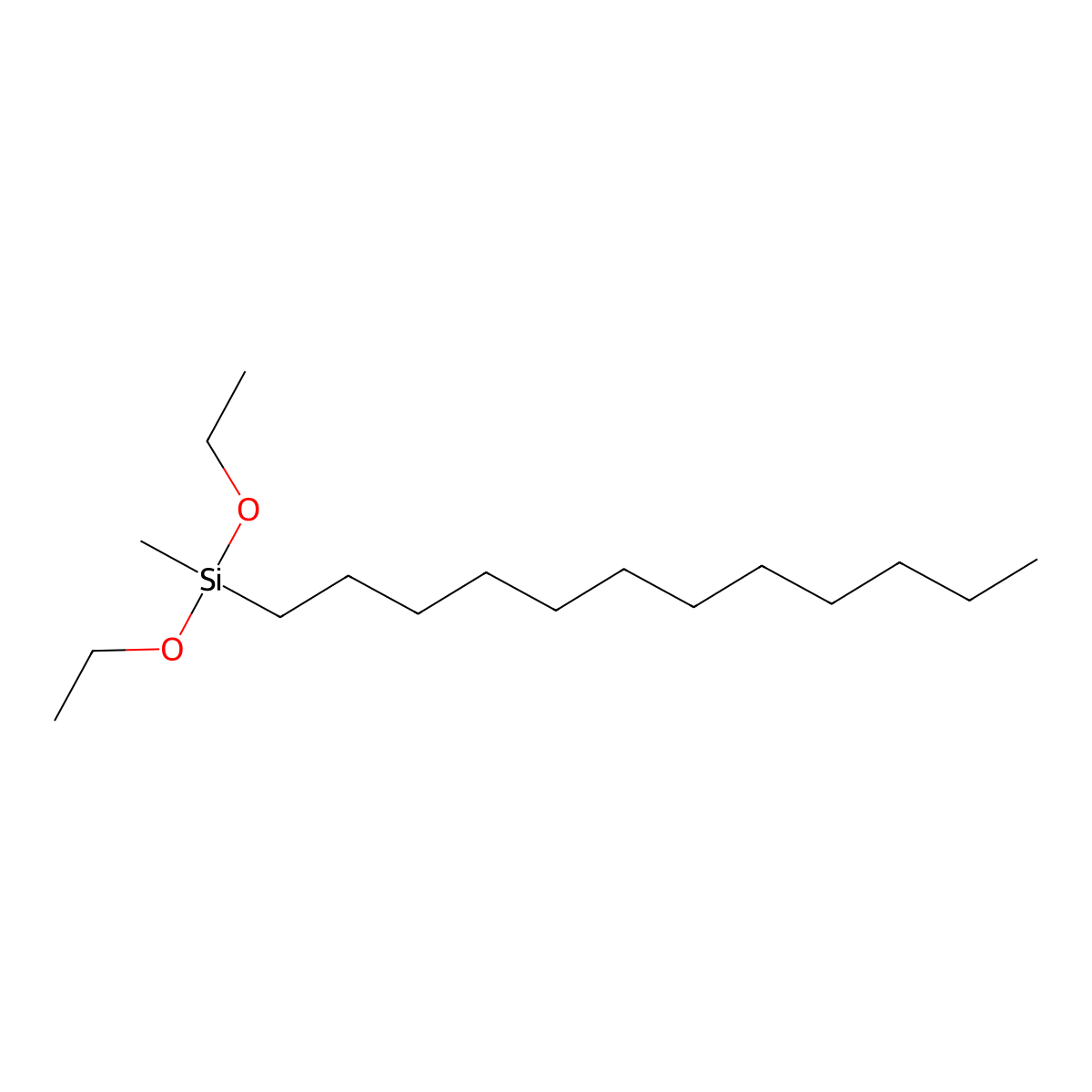 Silane, dodecyldiethoxymethyl- molecular structure, CAS 60317-40-0
