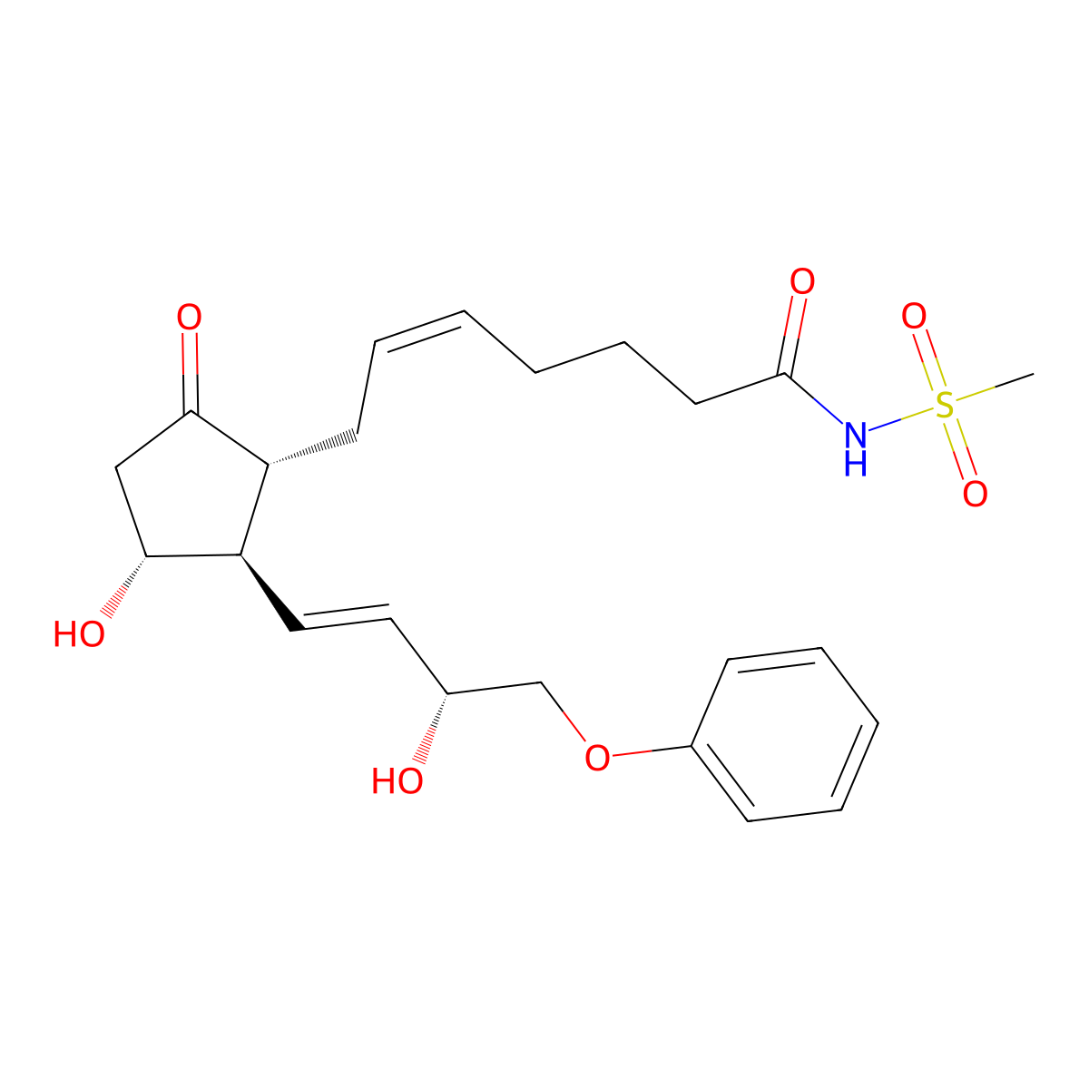 Sulprostone molecular structure, CAS 60325-46-4