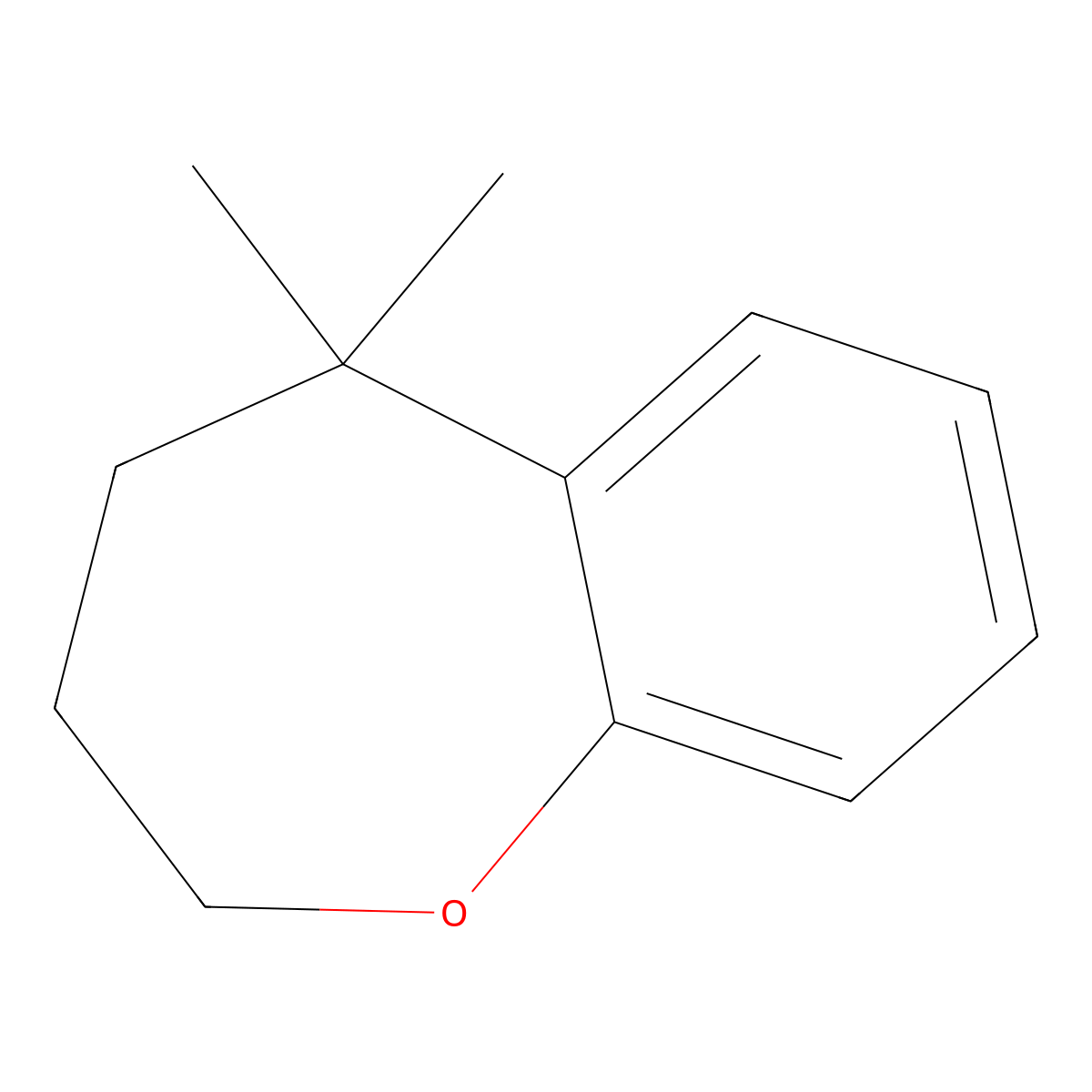 5,5-Dimethyl-2,3,4,5-tetrahydro-1-benzoxepine molecular structure, CAS 60326-61-6