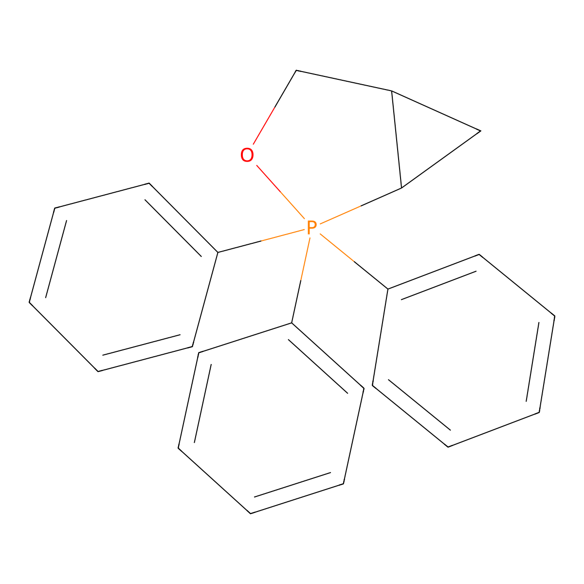 2,2,2-Triphenyl-3-oxa-2lambda5-phosphabicyclo[3.1.0]hexane molecular structure, CAS 60329-10-4