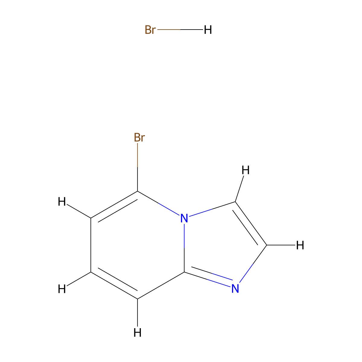 5-Bromoimidazo[1,2-a]pyridine hydrobromide molecular structure, CAS 603301-13-9