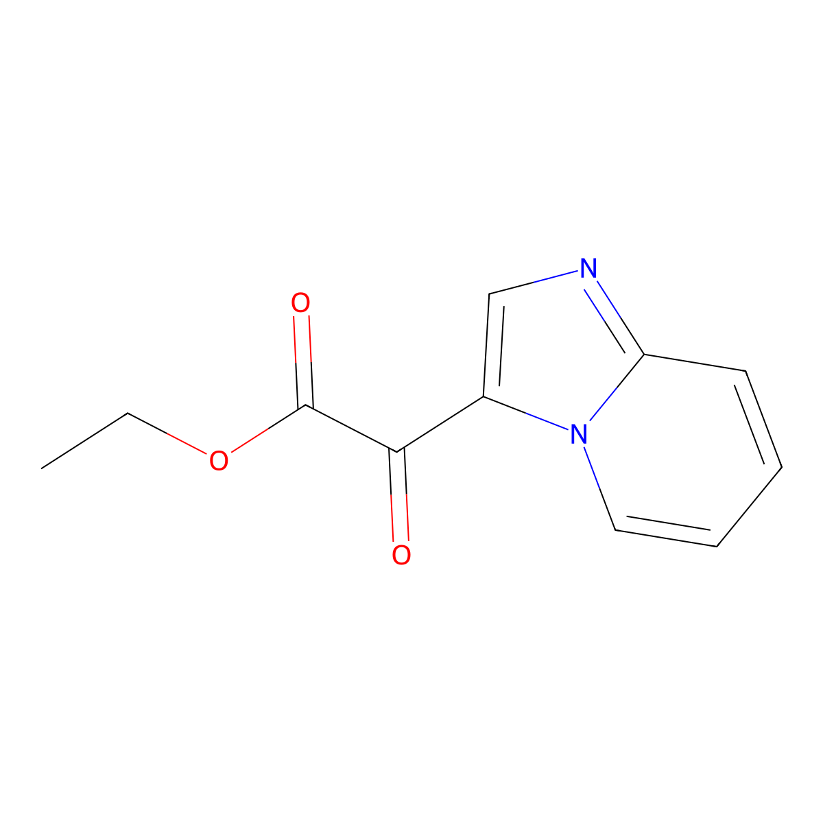 Imidazo[1,2-a]pyridin-3-yl-oxoacetic acid ethyl ester molecular structure, CAS 603301-58-2