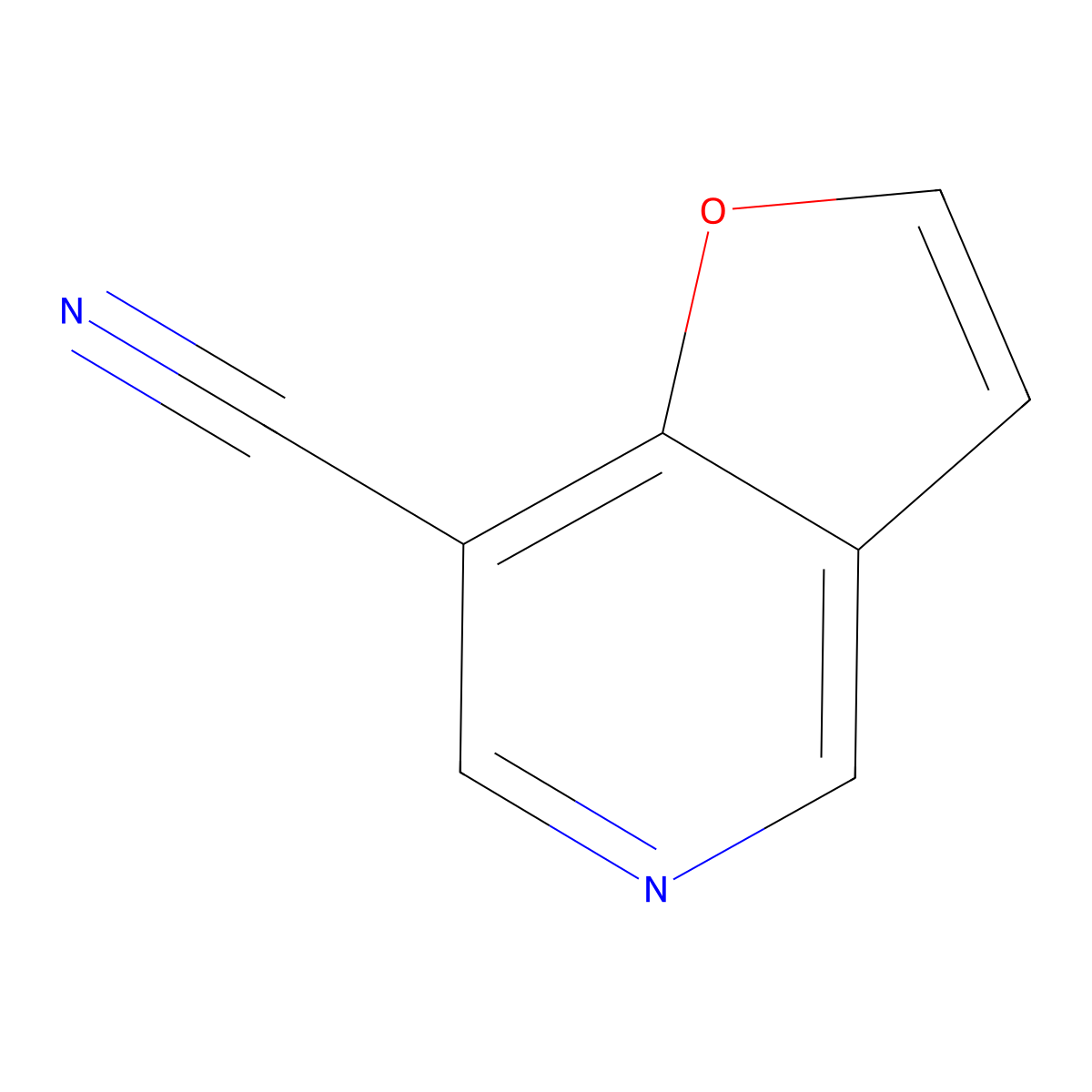 Furo[3,2-C]pyridine-7-carbonitrile molecular structure, CAS 603302-76-7