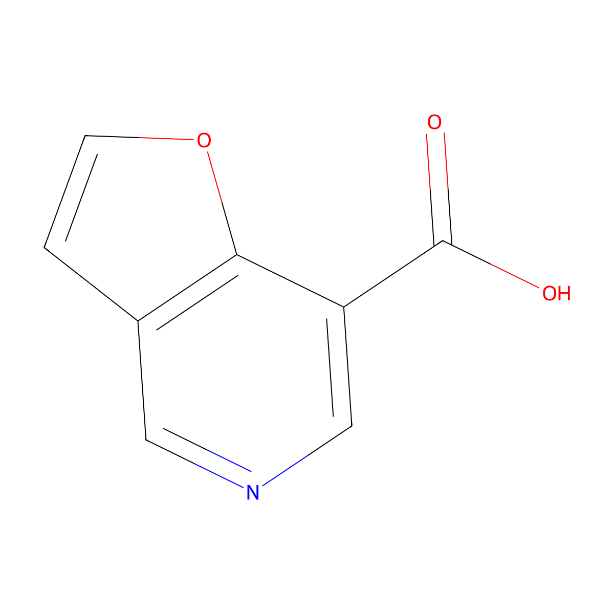 Furo[3,2-c]pyridine-7-carboxylic acid molecular structure, CAS 603302-86-9