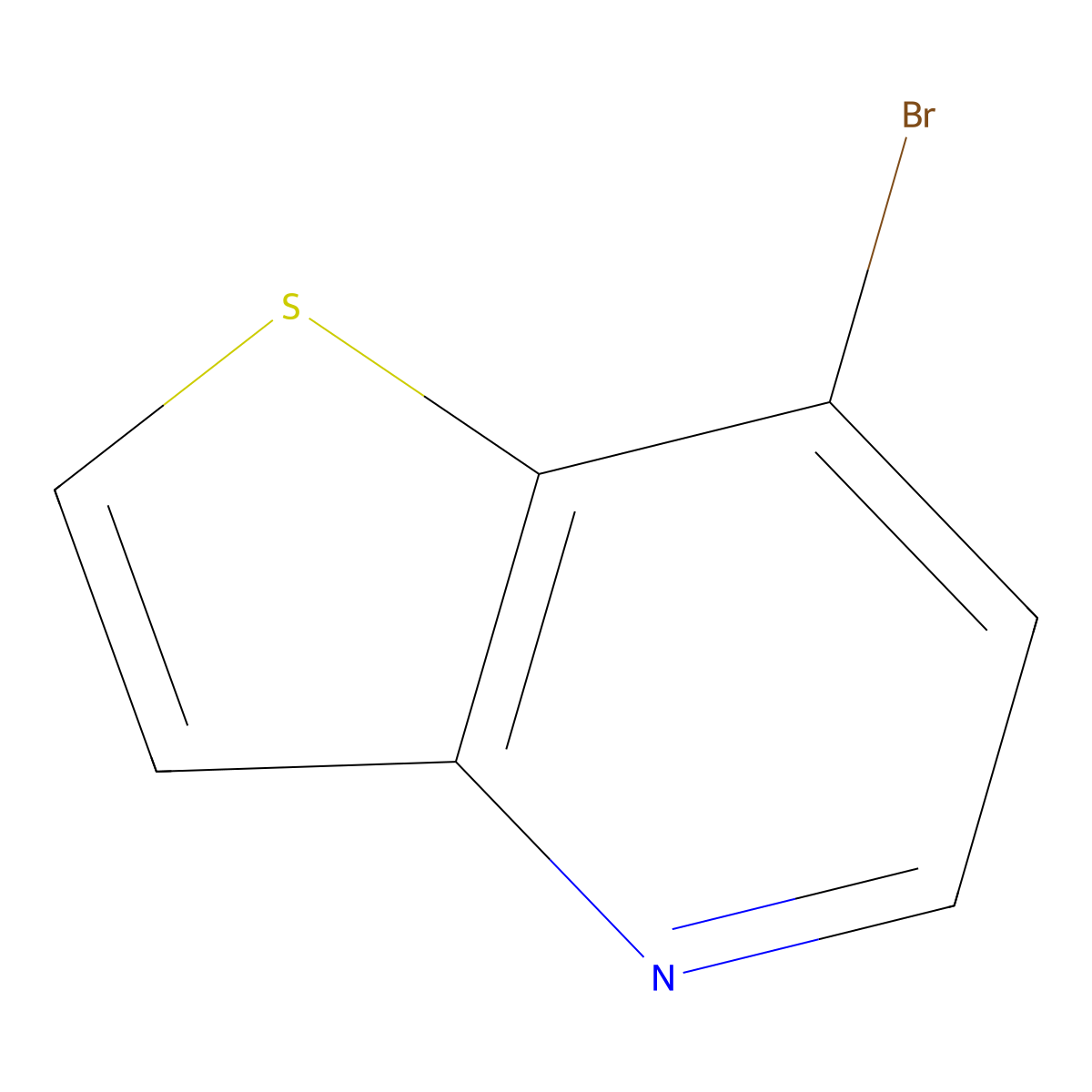 7-Bromothieno[3,2-b]pyridine molecular structure, CAS 603305-89-1