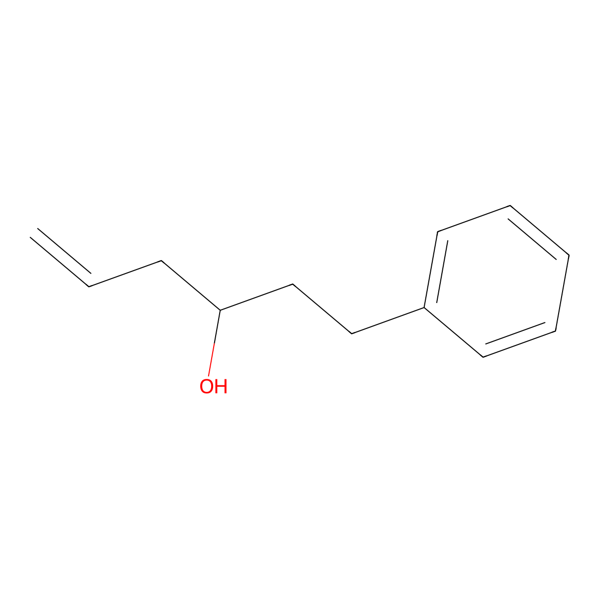 1-Phenylhex-5-en-3-ol molecular structure, CAS 60340-28-5