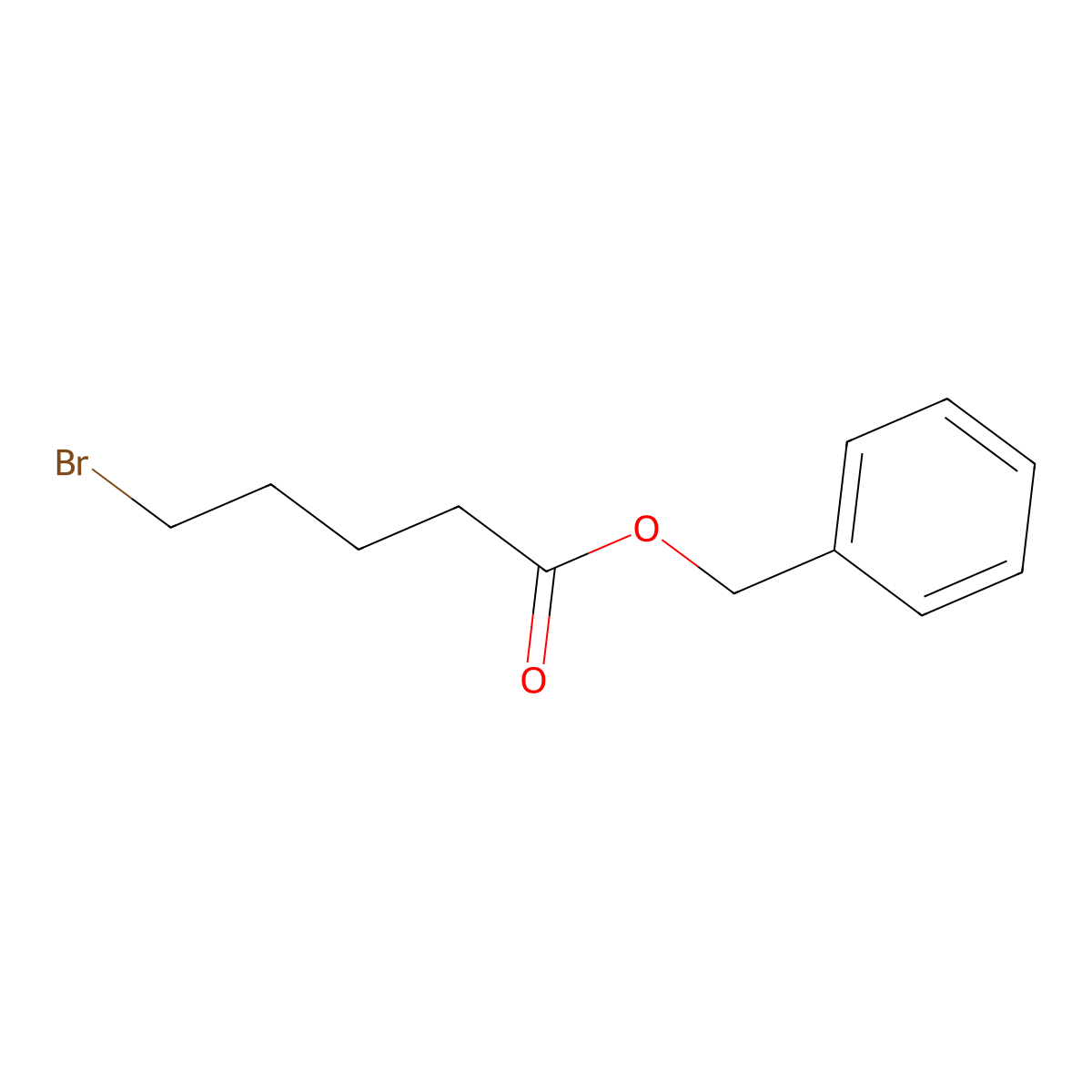 Benzyl 5-bromopentanoate molecular structure, CAS 60343-28-4